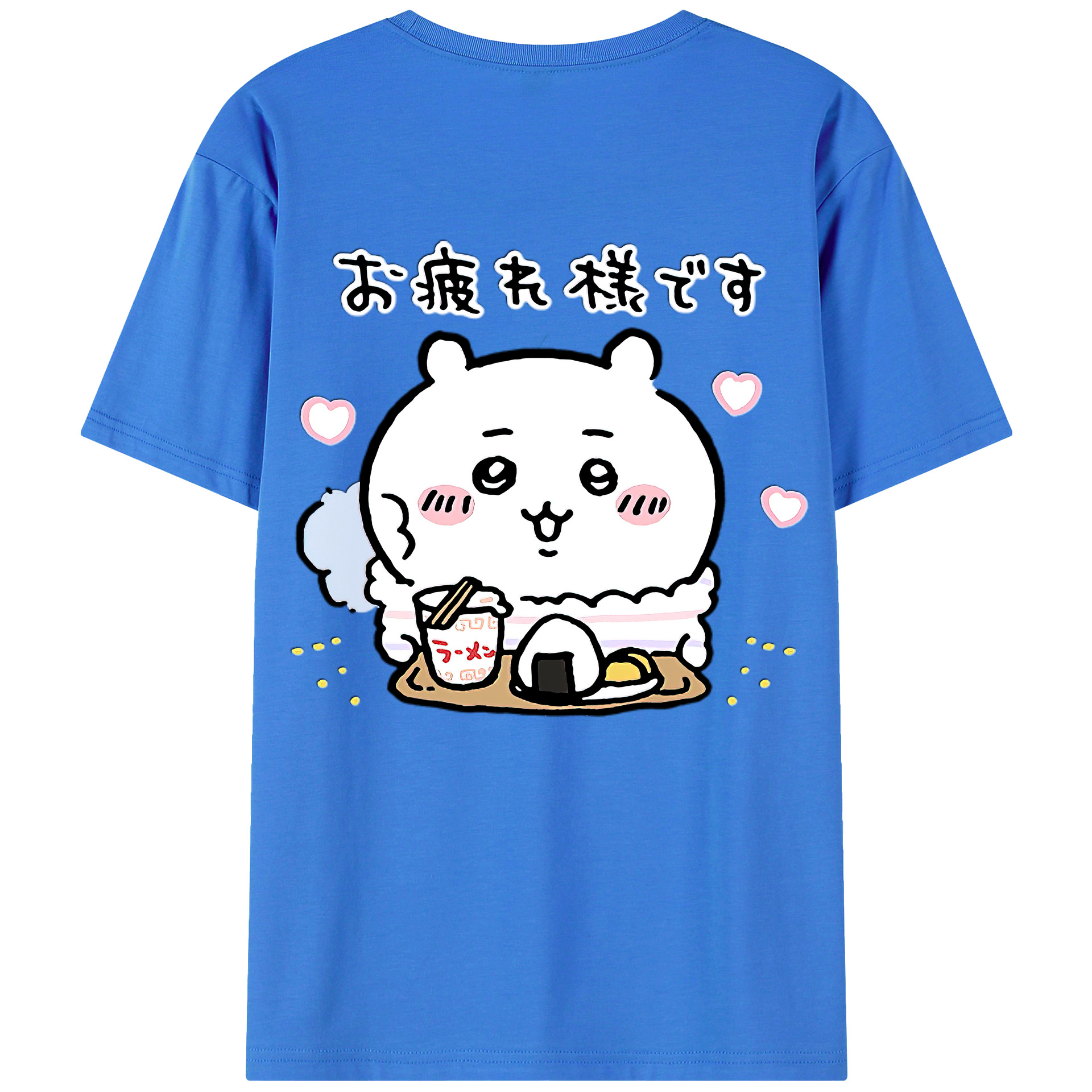（画像用） ちいかわ ちいかわ Chii-kawa chiikawa 綿100％ メンズ半袖Tシャツ（バックプリント） 通気性