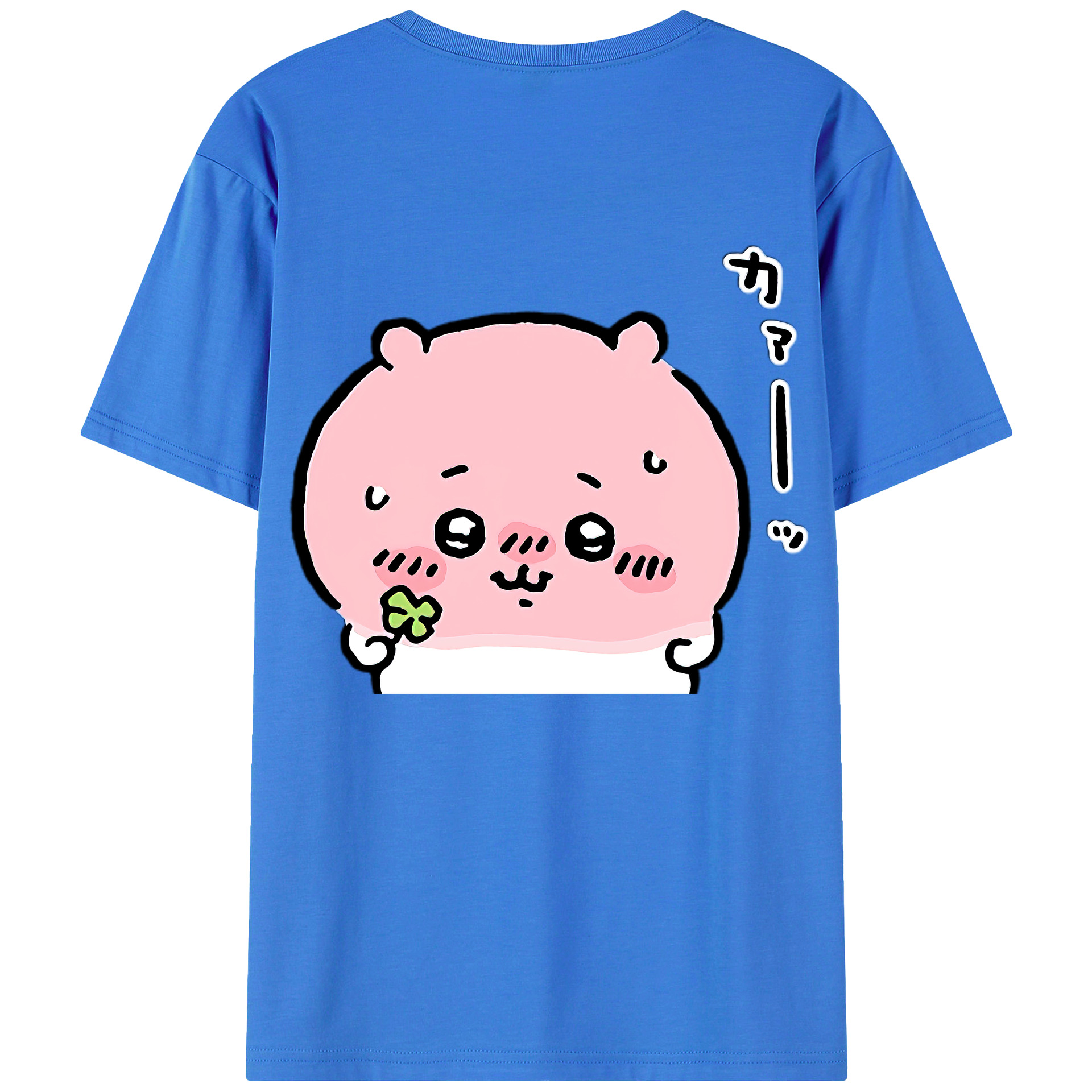 （画像用） ちいかわ ちいかわ Chii-kawa chiikawa 綿100％ メンズ半袖Tシャツ（バックプリント） 通気性