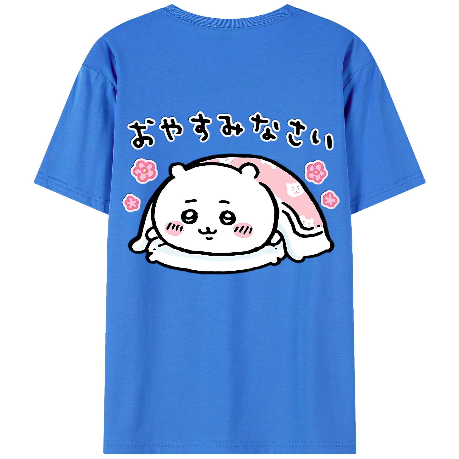 （画像用） ちいかわ ちいかわ Chii-kawa chiikawa 綿100％ メンズ半袖Tシャツ（バックプリント） 通気性