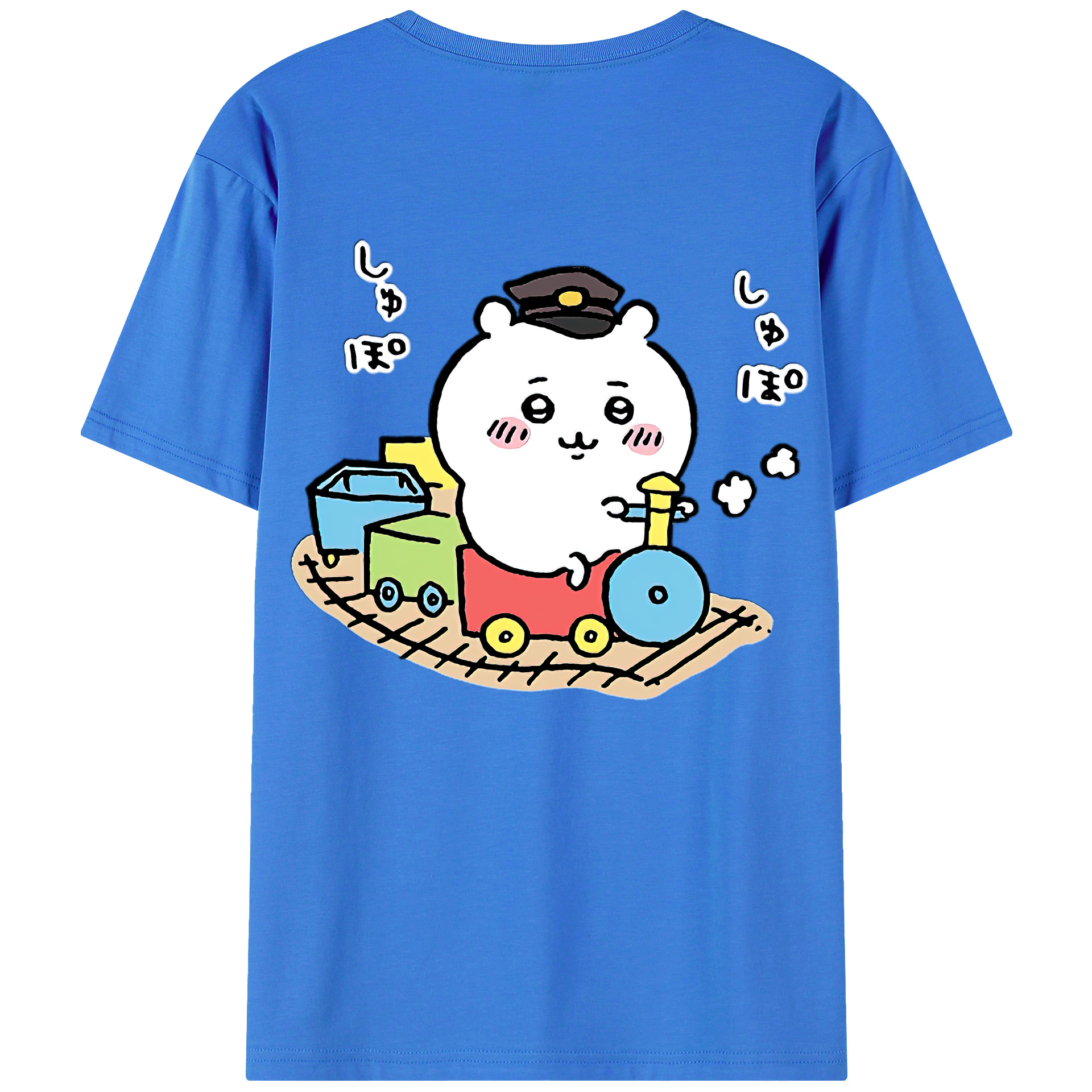 （画像用） ちいかわ ちいかわ Chii-kawa chiikawa 綿100％ メンズ半袖Tシャツ（バックプリント） 通気性