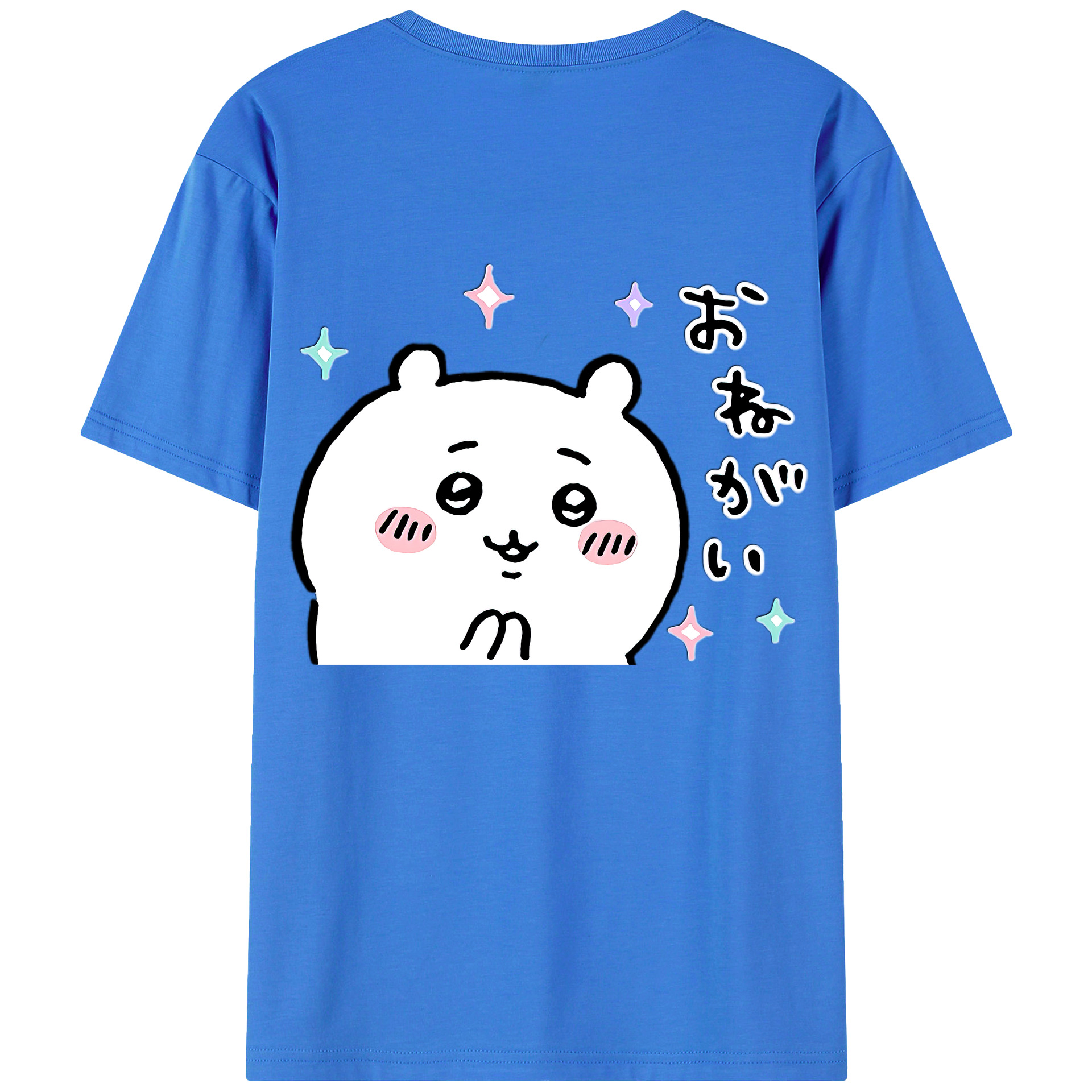 （画像用） ちいかわ ちいかわ Chii-kawa chiikawa 綿100％ メンズ半袖Tシャツ（バックプリント） 通気性