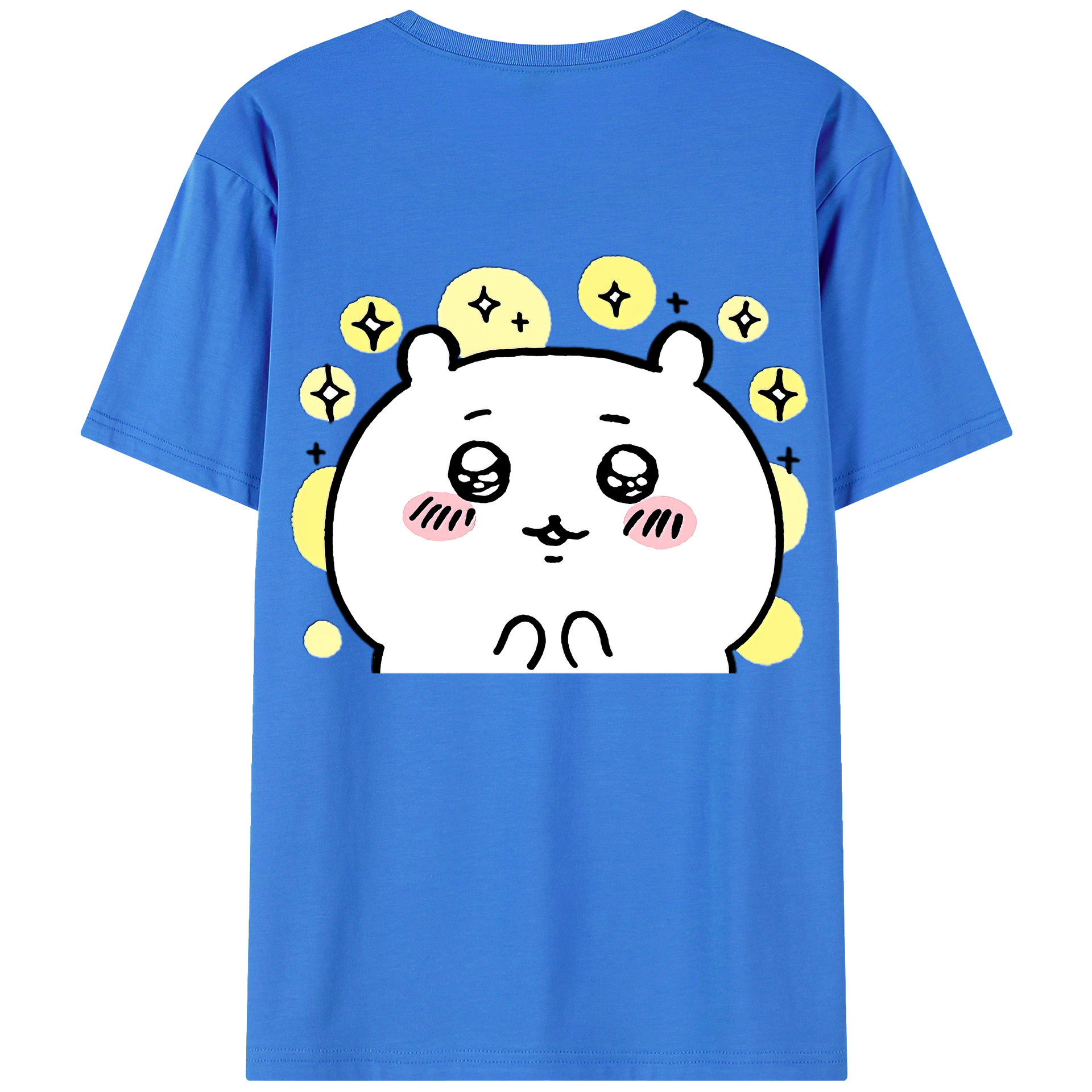 （画像用） ちいかわ ちいかわ Chii-kawa chiikawa 綿100％ メンズ半袖Tシャツ（バックプリント） 通気性