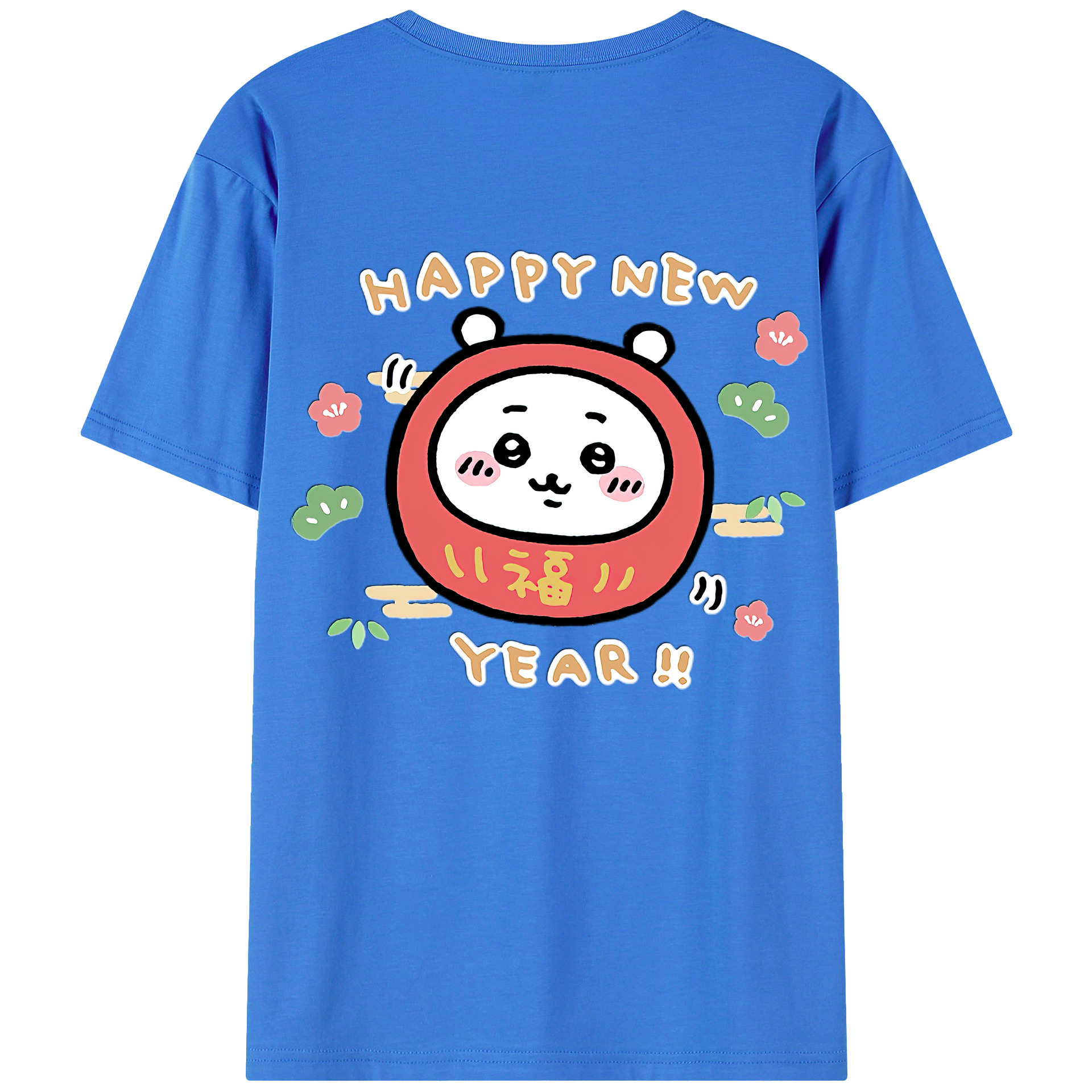 （画像用） ちいかわ ちいかわ Chii-kawa chiikawa 綿100％ メンズ半袖Tシャツ（バックプリント） 通気性