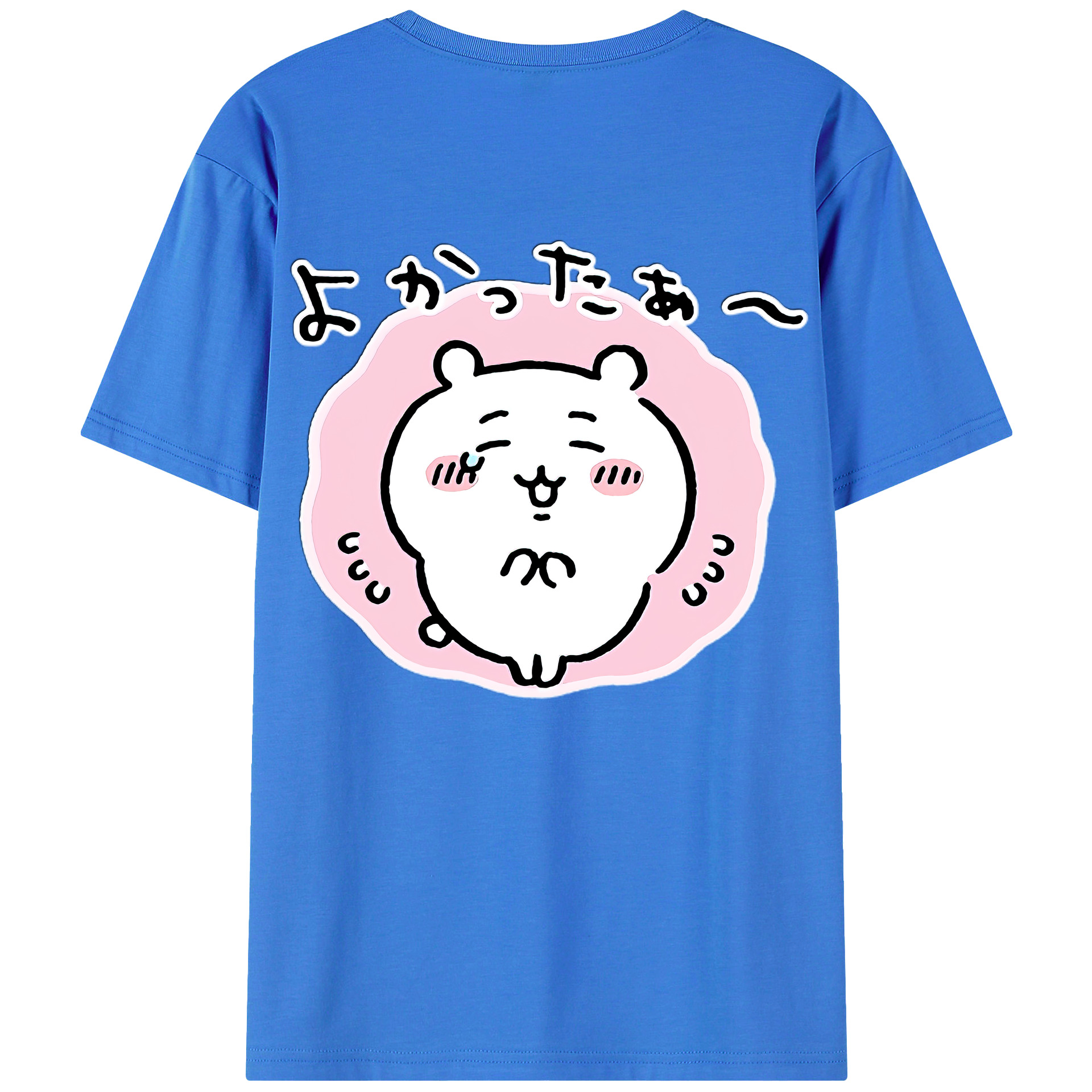 （画像用） ちいかわ ちいかわ Chii-kawa chiikawa 綿100％ メンズ半袖Tシャツ（バックプリント） 通気性
