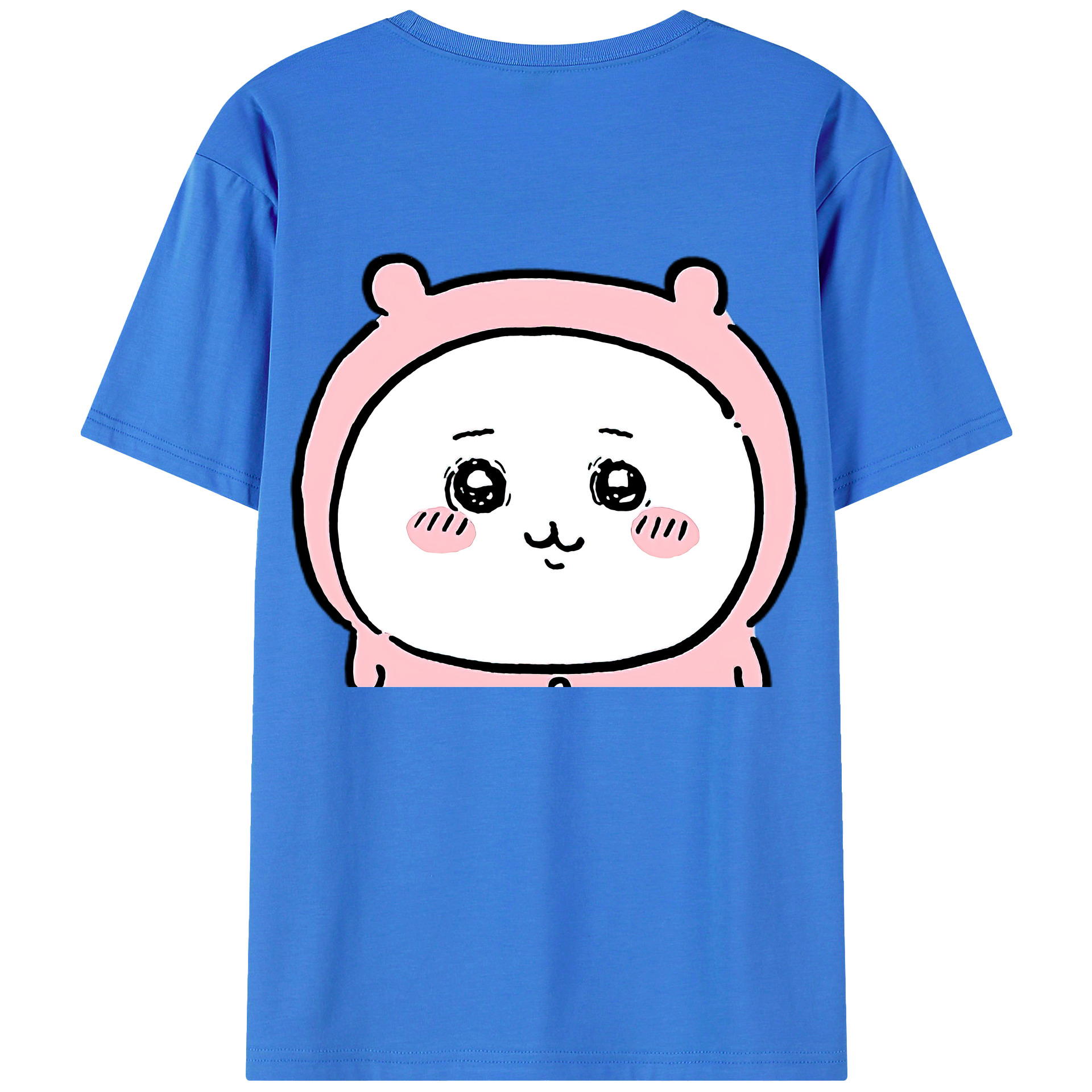 （画像用） ちいかわ ちいかわ Chii-kawa chiikawa 綿100％ メンズ半袖Tシャツ（バックプリント） 通気性