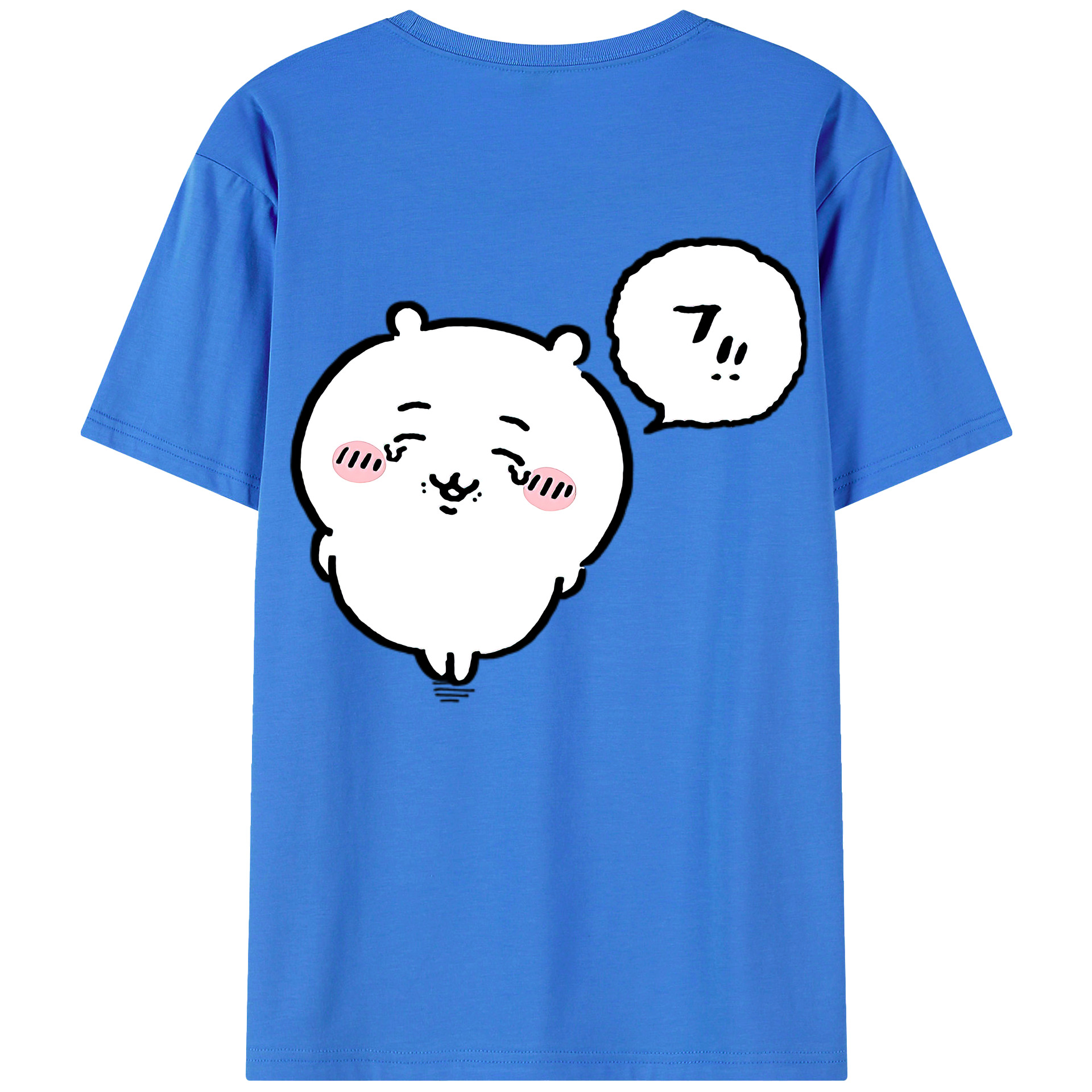 （画像用） ちいかわ ちいかわ Chii-kawa chiikawa 綿100％ メンズ半袖Tシャツ（バックプリント） 通気性