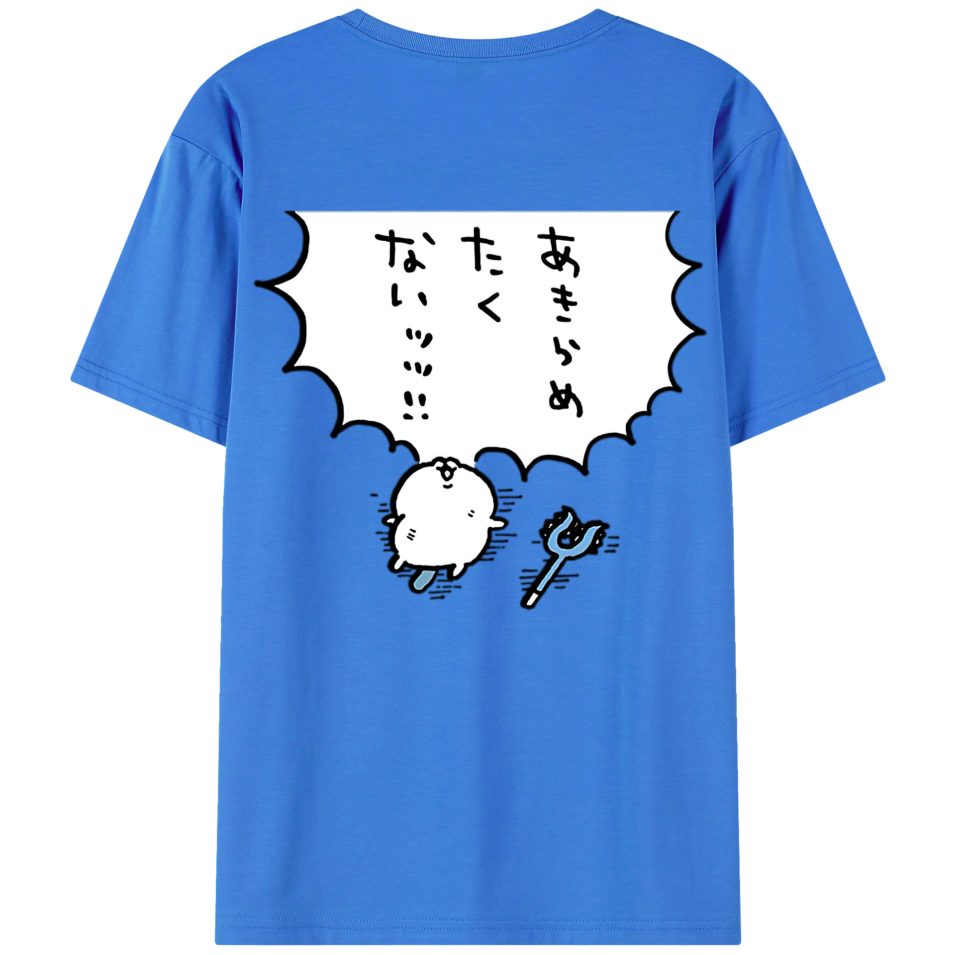 （画像用） ちいかわ ちいかわ Chii-kawa chiikawa 綿100％ メンズ半袖Tシャツ（バックプリント） 通気性