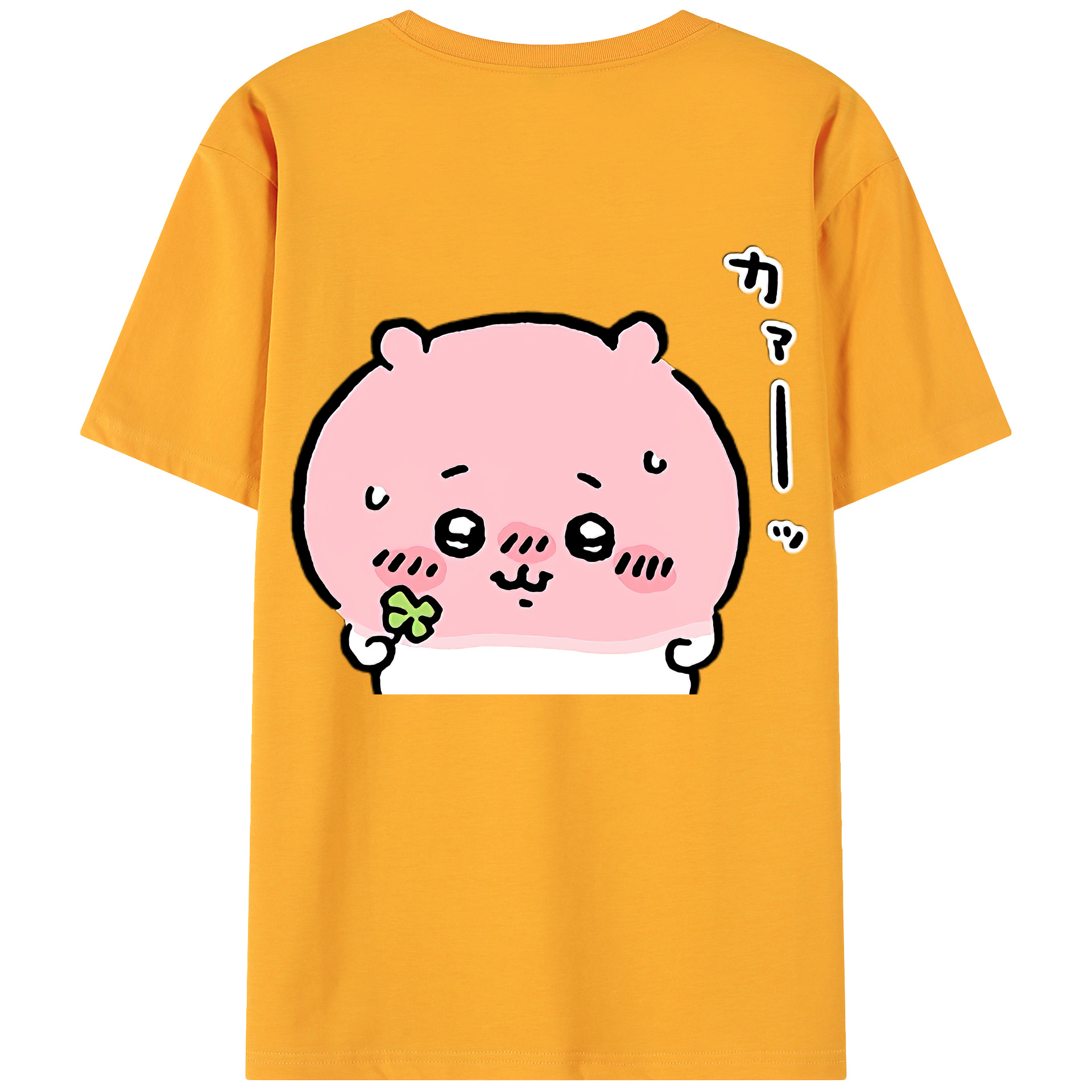 （画像用） ちいかわ ちいかわ Chii-kawa chiikawa 綿100％ メンズ半袖Tシャツ（バックプリント） 通気性