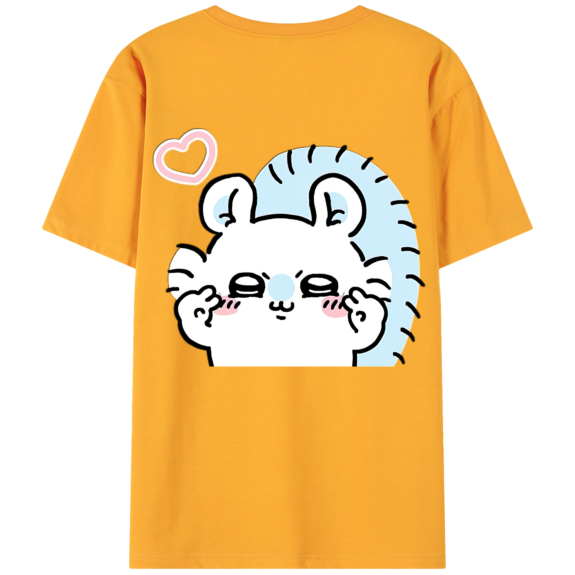 （画像用） ちいかわ モモンガ Chii-kawa Momonga 綿100％ メンズ半袖Tシャツ（バックプリント） 通気性