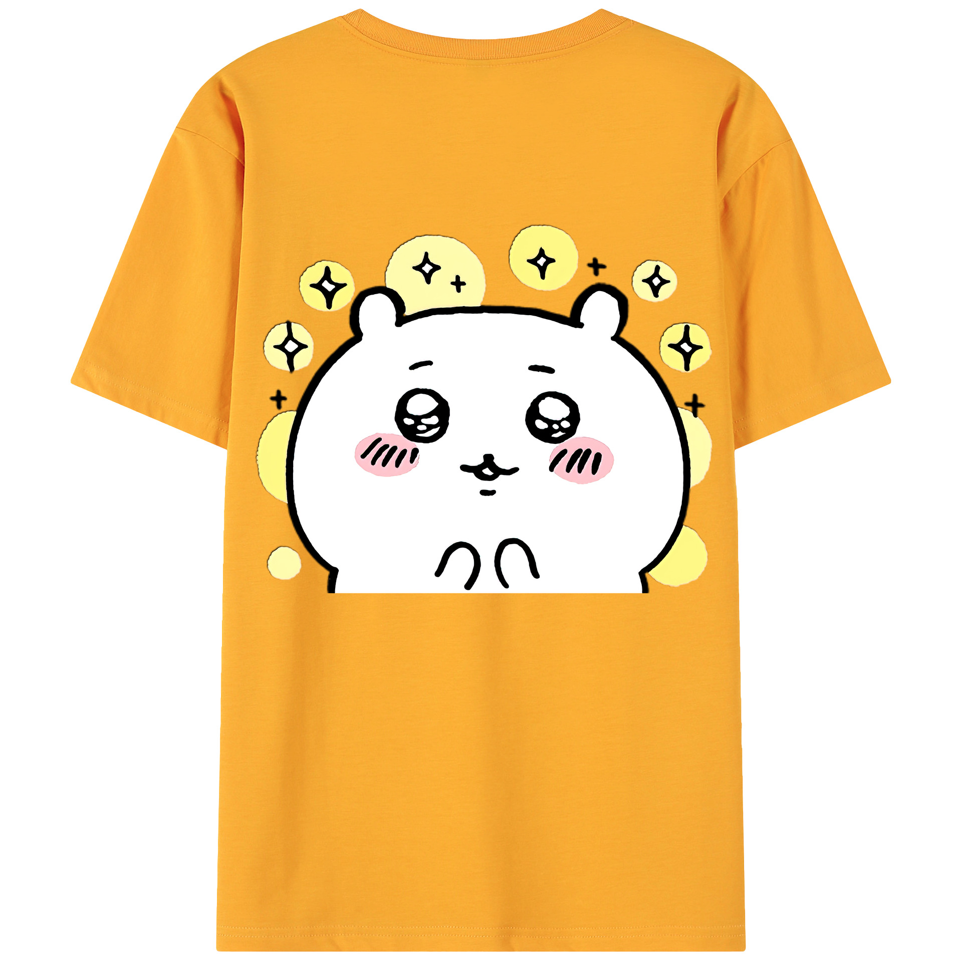 （画像用） ちいかわ ちいかわ Chii-kawa chiikawa 綿100％ メンズ半袖Tシャツ（バックプリント） 通気性