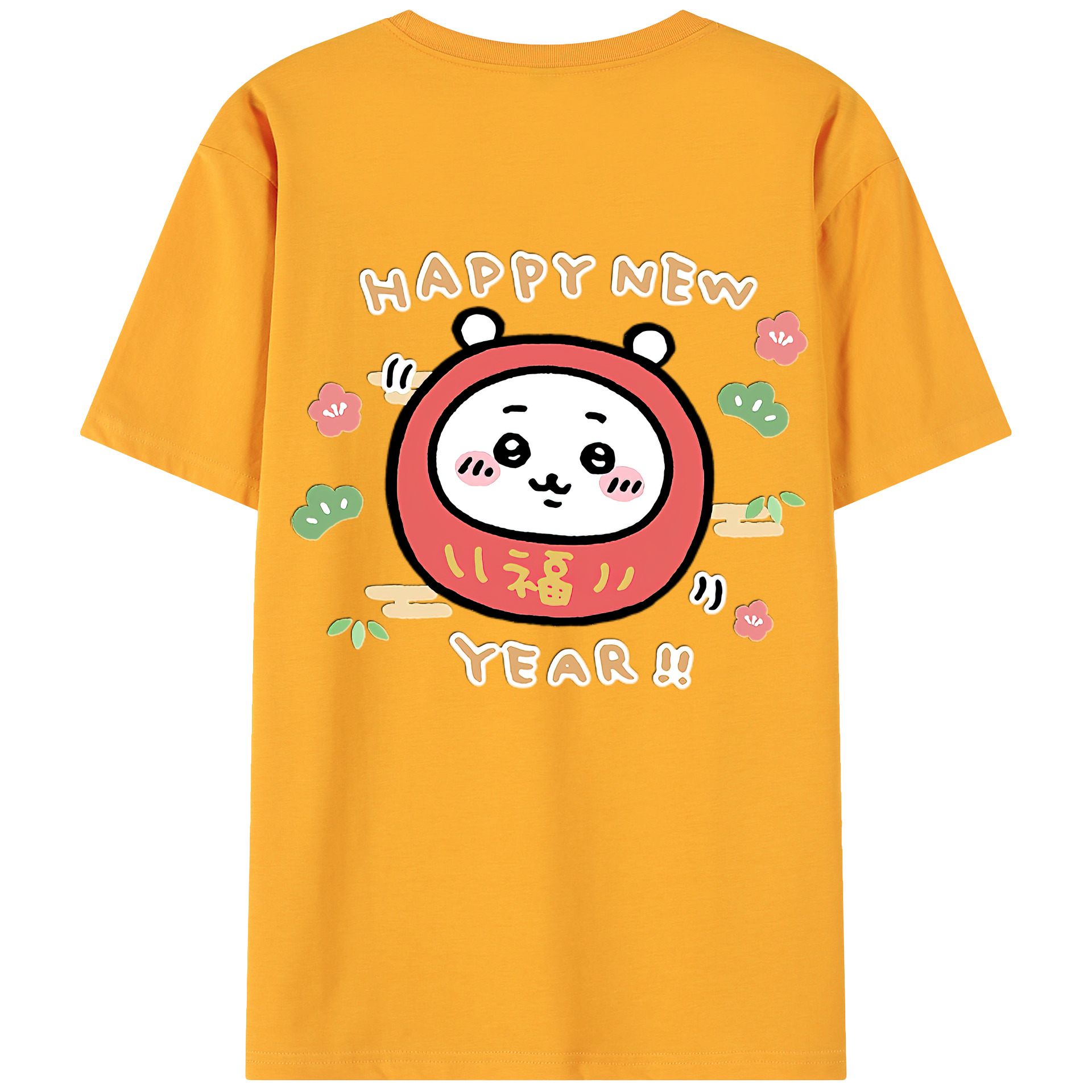 （画像用） ちいかわ ちいかわ Chii-kawa chiikawa 綿100％ メンズ半袖Tシャツ（バックプリント） 通気性