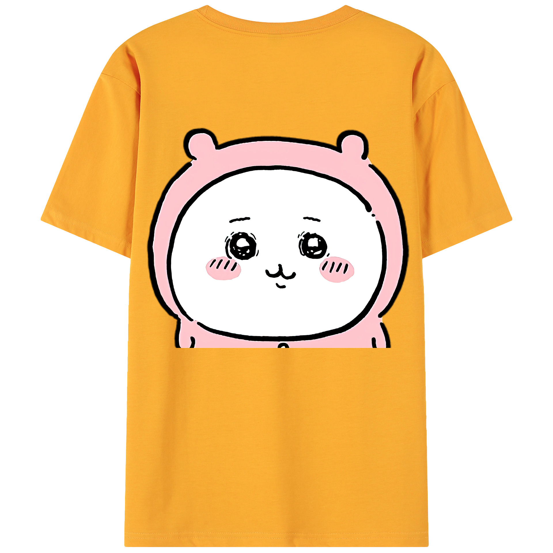 （画像用） ちいかわ ちいかわ Chii-kawa chiikawa 綿100％ メンズ半袖Tシャツ（バックプリント） 通気性