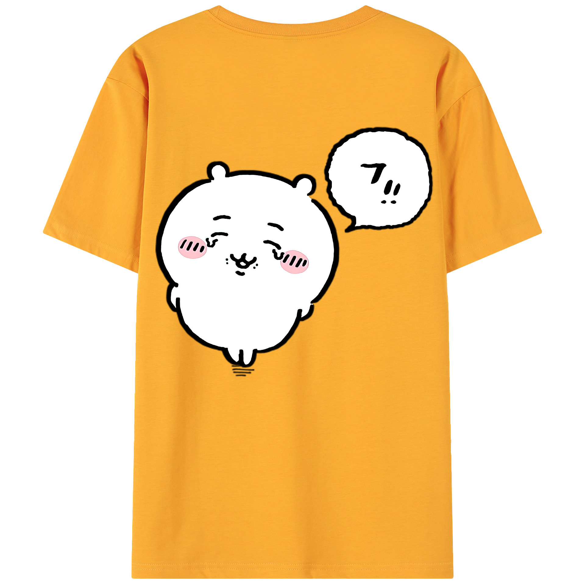 （画像用） ちいかわ ちいかわ Chii-kawa chiikawa 綿100％ メンズ半袖Tシャツ（バックプリント） 通気性