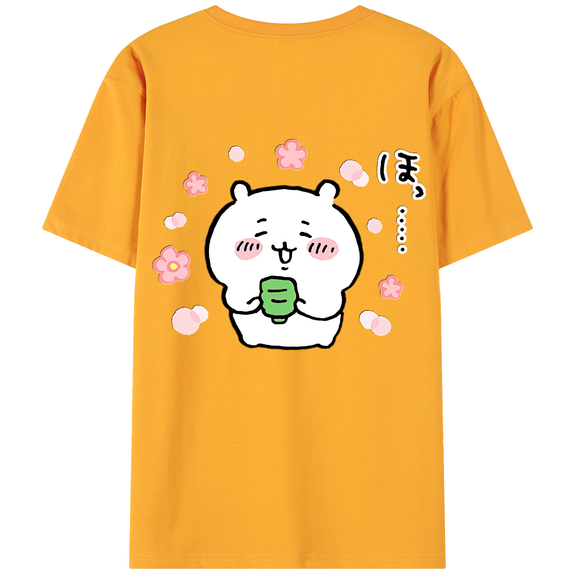 （画像用） ちいかわ ちいかわ Chii-kawa chiikawa 綿100％ メンズ半袖Tシャツ（バックプリント） 通気性