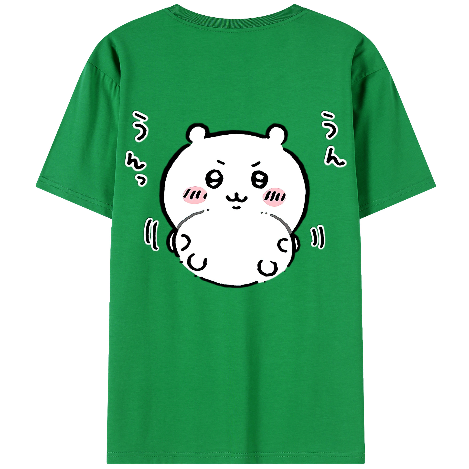 （画像用） ちいかわ ちいかわ Chii-kawa chiikawa 綿100％ メンズ半袖Tシャツ（バックプリント） 通気性