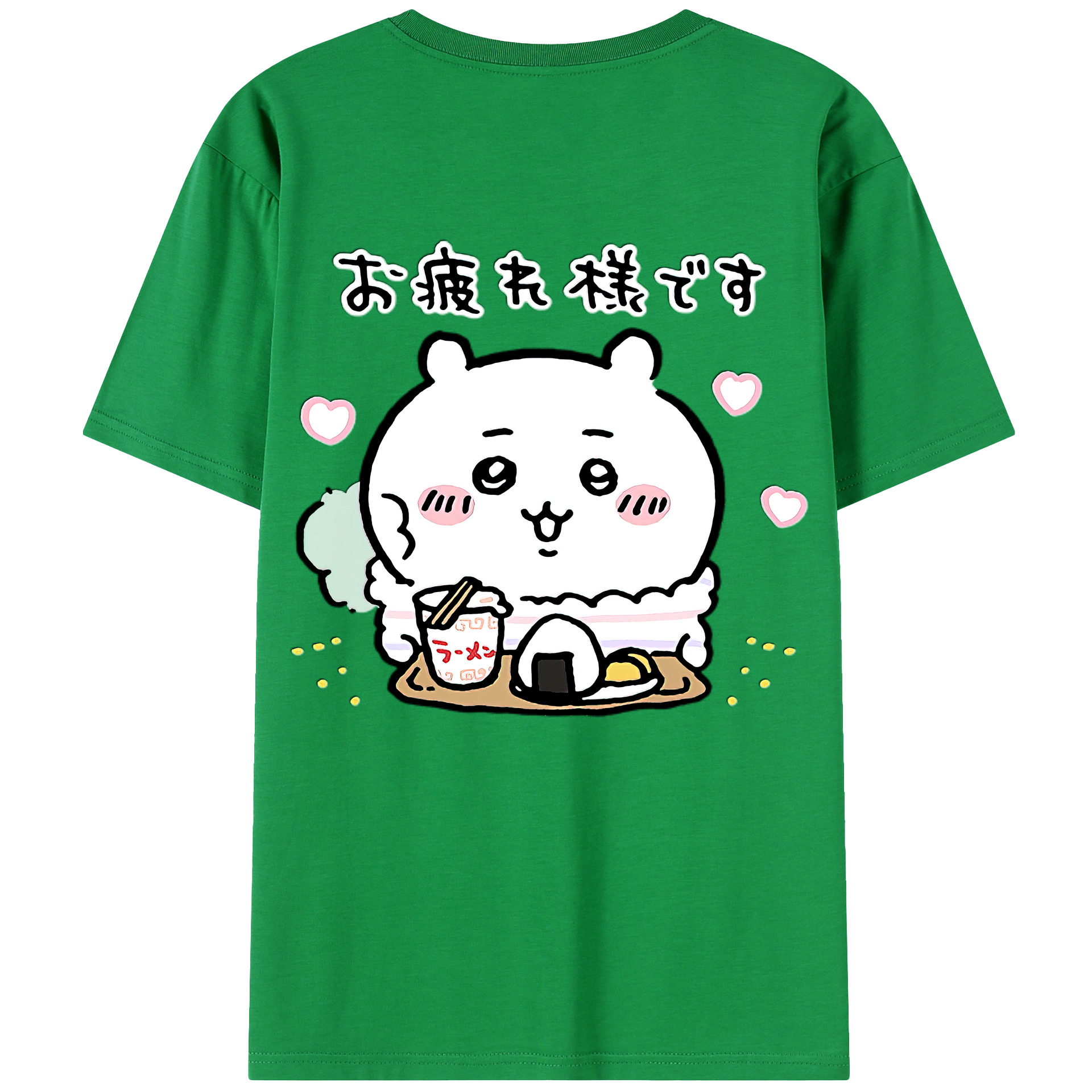 （画像用） ちいかわ ちいかわ Chii-kawa chiikawa 綿100％ メンズ半袖Tシャツ（バックプリント） 通気性