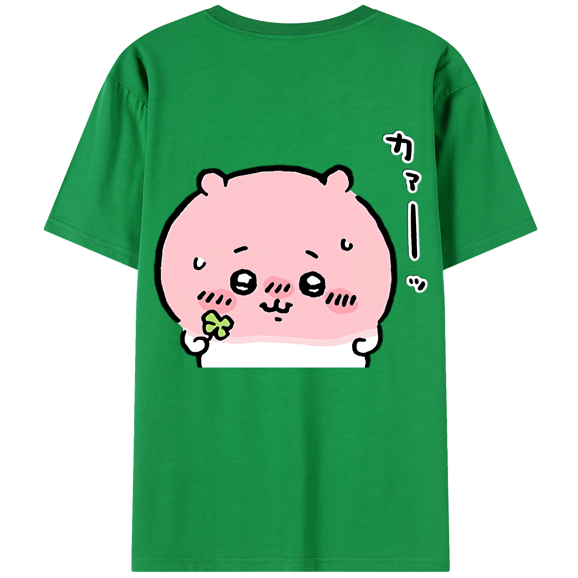 （画像用） ちいかわ ちいかわ Chii-kawa chiikawa 綿100％ メンズ半袖Tシャツ（バックプリント） 通気性