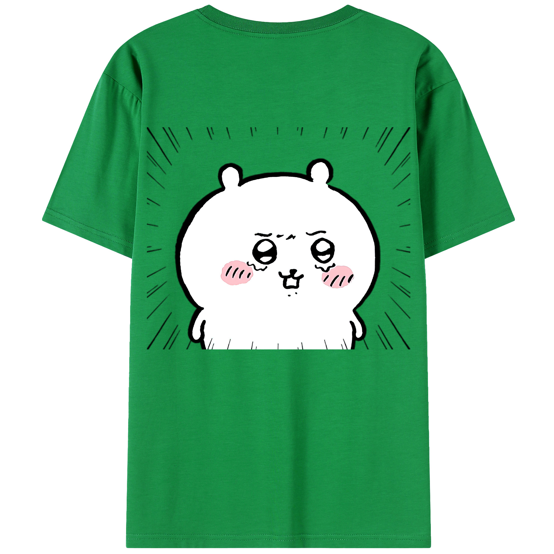 （画像用） ちいかわ ちいかわ Chii-kawa chiikawa 綿100％ メンズ半袖Tシャツ（バックプリント） 通気性