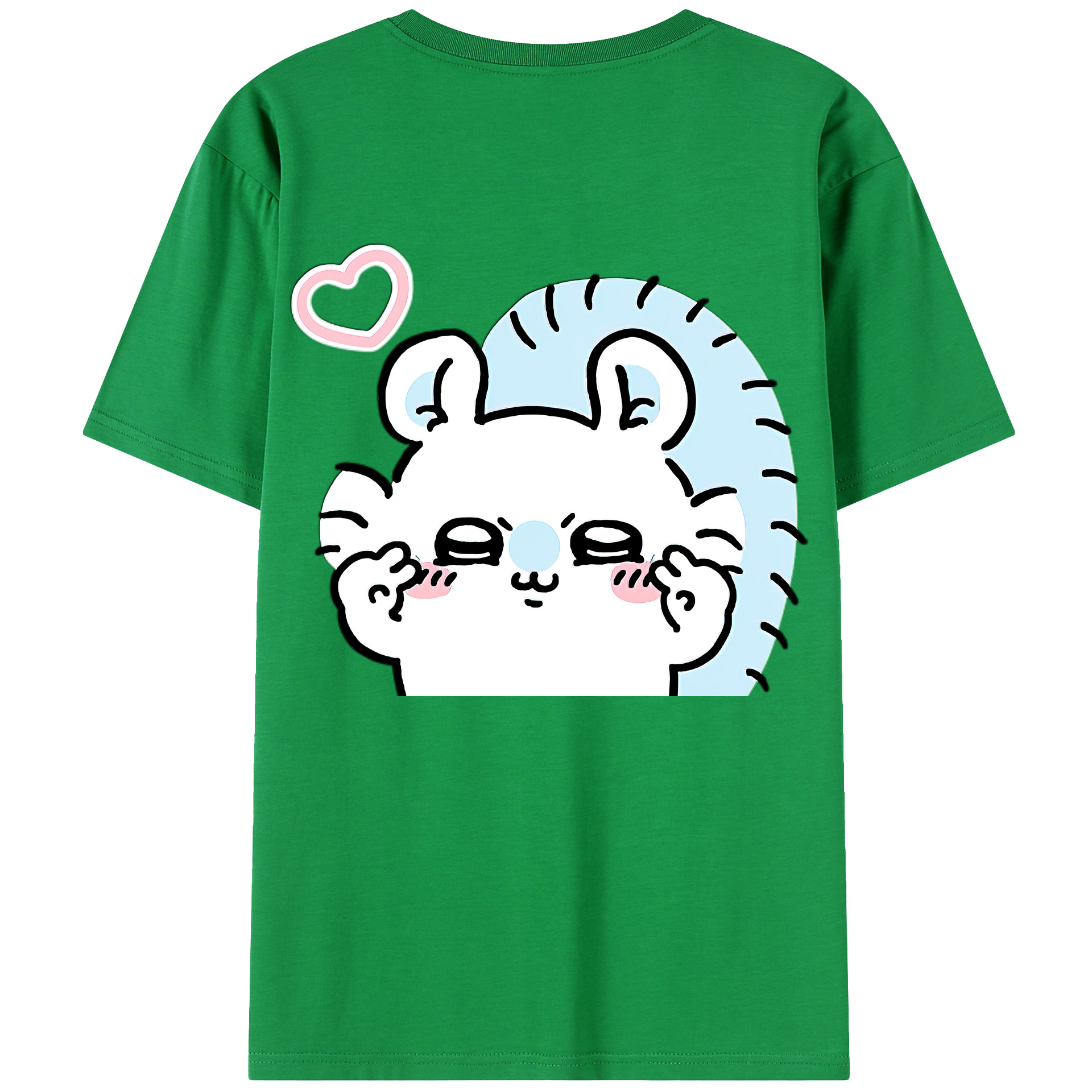 （画像用） ちいかわ モモンガ Chii-kawa Momonga 綿100％ メンズ半袖Tシャツ（バックプリント） 通気性