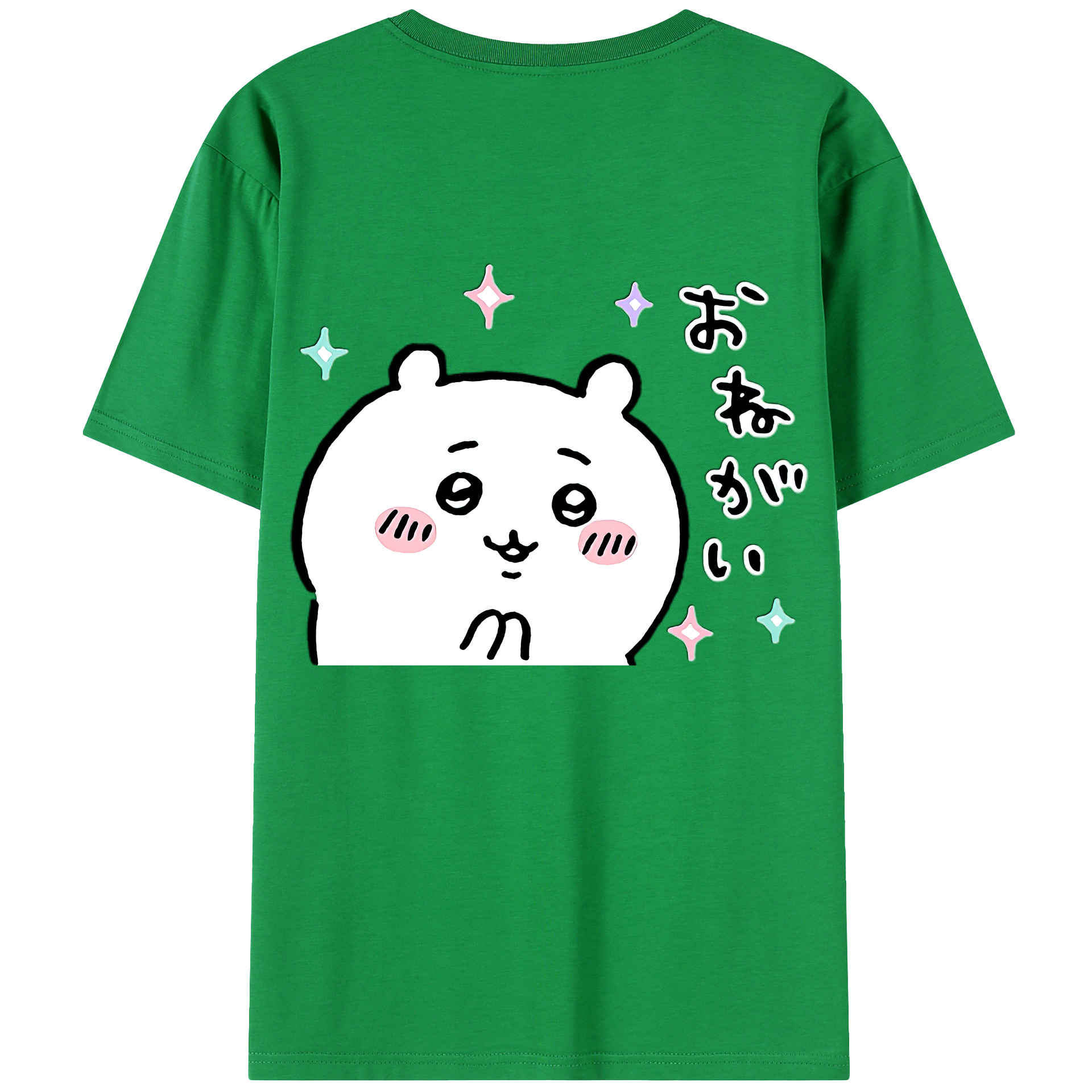 （画像用） ちいかわ ちいかわ Chii-kawa chiikawa 綿100％ メンズ半袖Tシャツ（バックプリント） 通気性