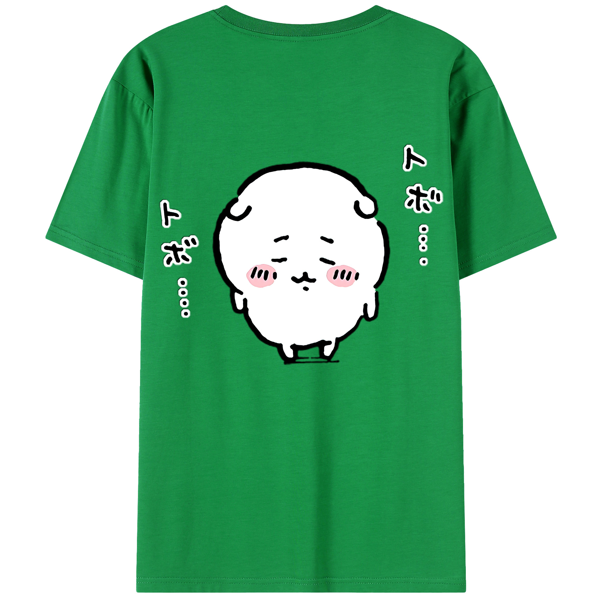（画像用） ちいかわ ちいかわ Chii-kawa chiikawa 綿100％ メンズ半袖Tシャツ（バックプリント） 通気性