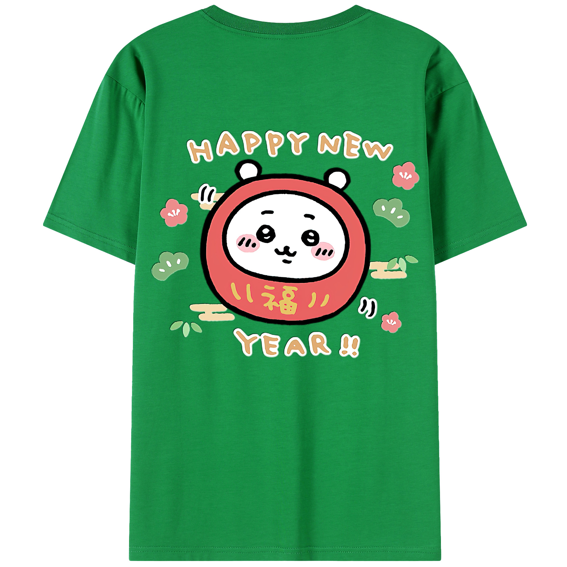 （画像用） ちいかわ ちいかわ Chii-kawa chiikawa 綿100％ メンズ半袖Tシャツ（バックプリント） 通気性