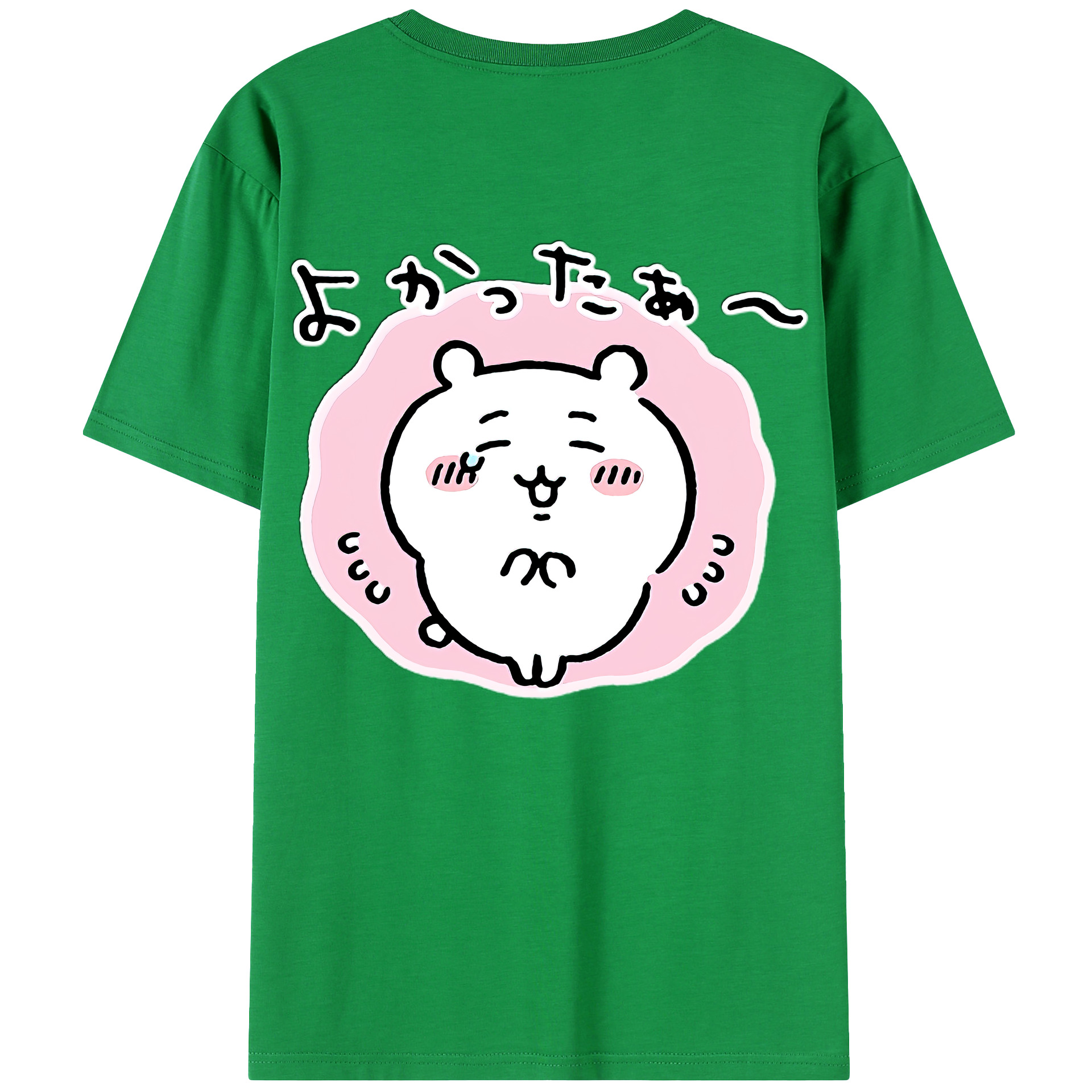 （画像用） ちいかわ ちいかわ Chii-kawa chiikawa 綿100％ メンズ半袖Tシャツ（バックプリント） 通気性