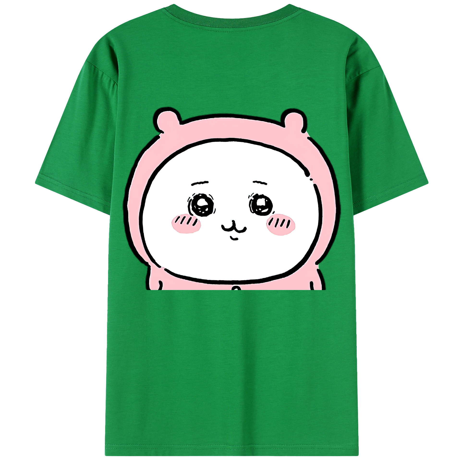 （画像用） ちいかわ ちいかわ Chii-kawa chiikawa 綿100％ メンズ半袖Tシャツ（バックプリント） 通気性