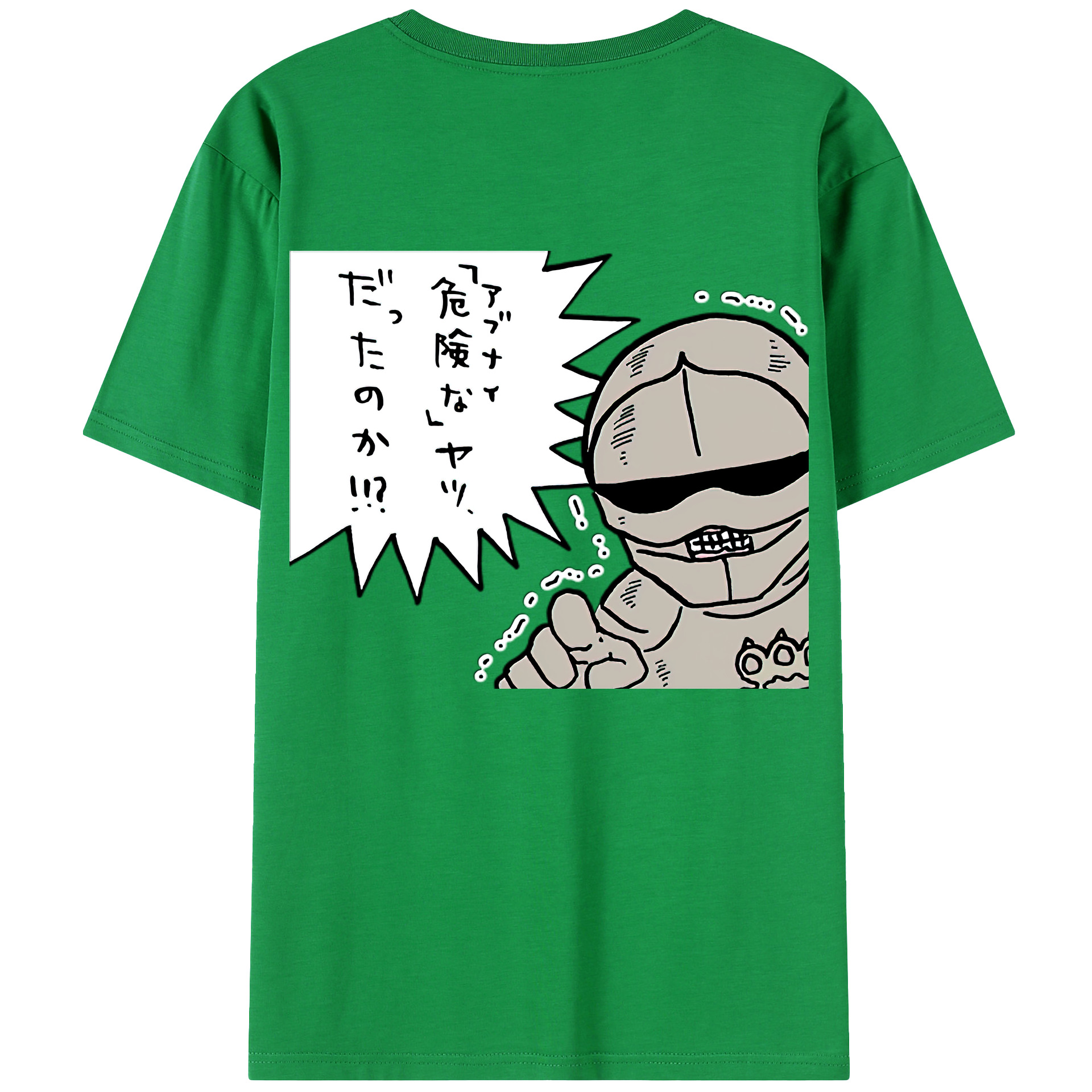 （画像用） ちいかわ 労働の鎧さん Chii-kawa Mr. Armor of Labor 綿100％ メンズ半袖Tシャツ（バックプリント） 通気性