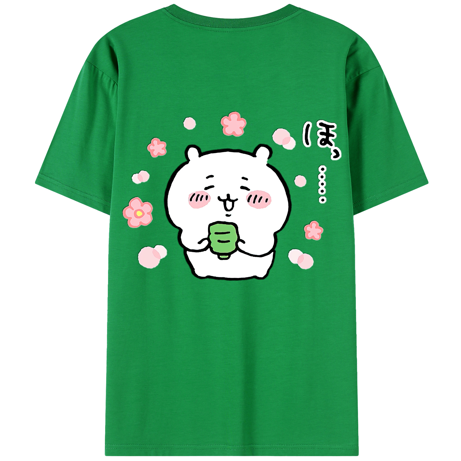 （画像用） ちいかわ ちいかわ Chii-kawa chiikawa 綿100％ メンズ半袖Tシャツ（バックプリント） 通気性