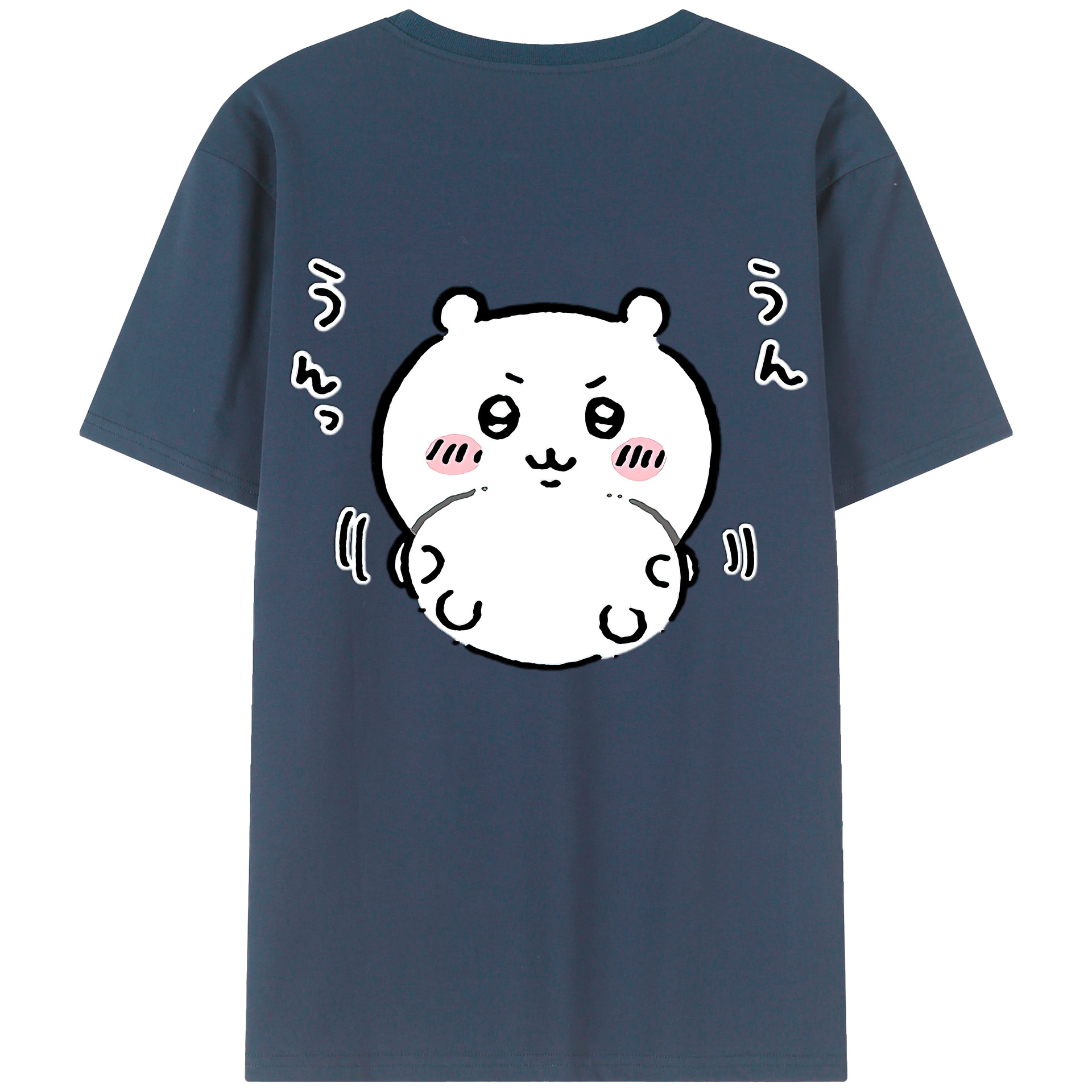 （画像用） ちいかわ ちいかわ Chii-kawa chiikawa 綿100％ メンズ半袖Tシャツ（バックプリント） 通気性