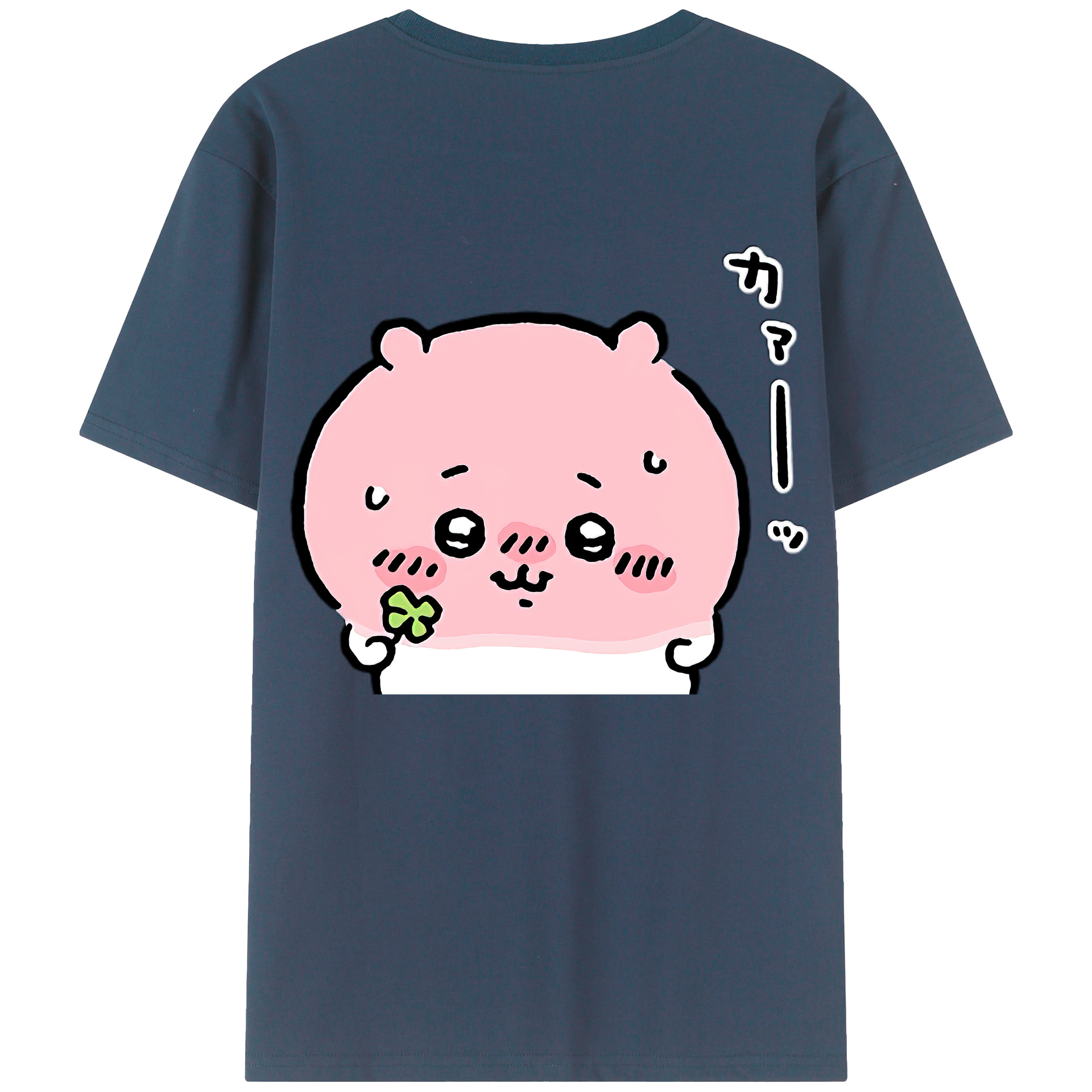 （画像用） ちいかわ ちいかわ Chii-kawa chiikawa 綿100％ メンズ半袖Tシャツ（バックプリント） 通気性
