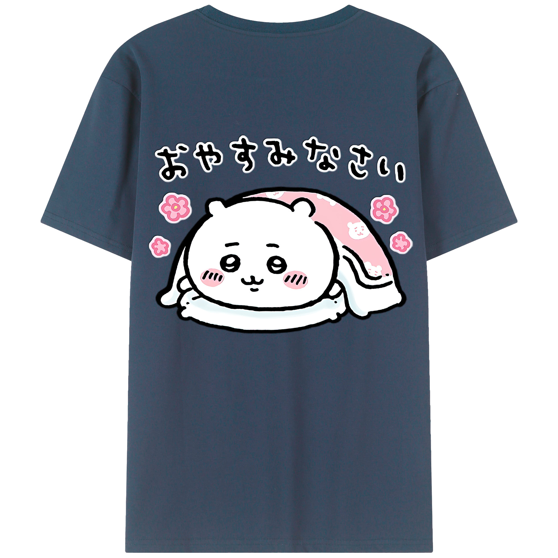 （画像用） ちいかわ ちいかわ Chii-kawa chiikawa 綿100％ メンズ半袖Tシャツ（バックプリント） 通気性