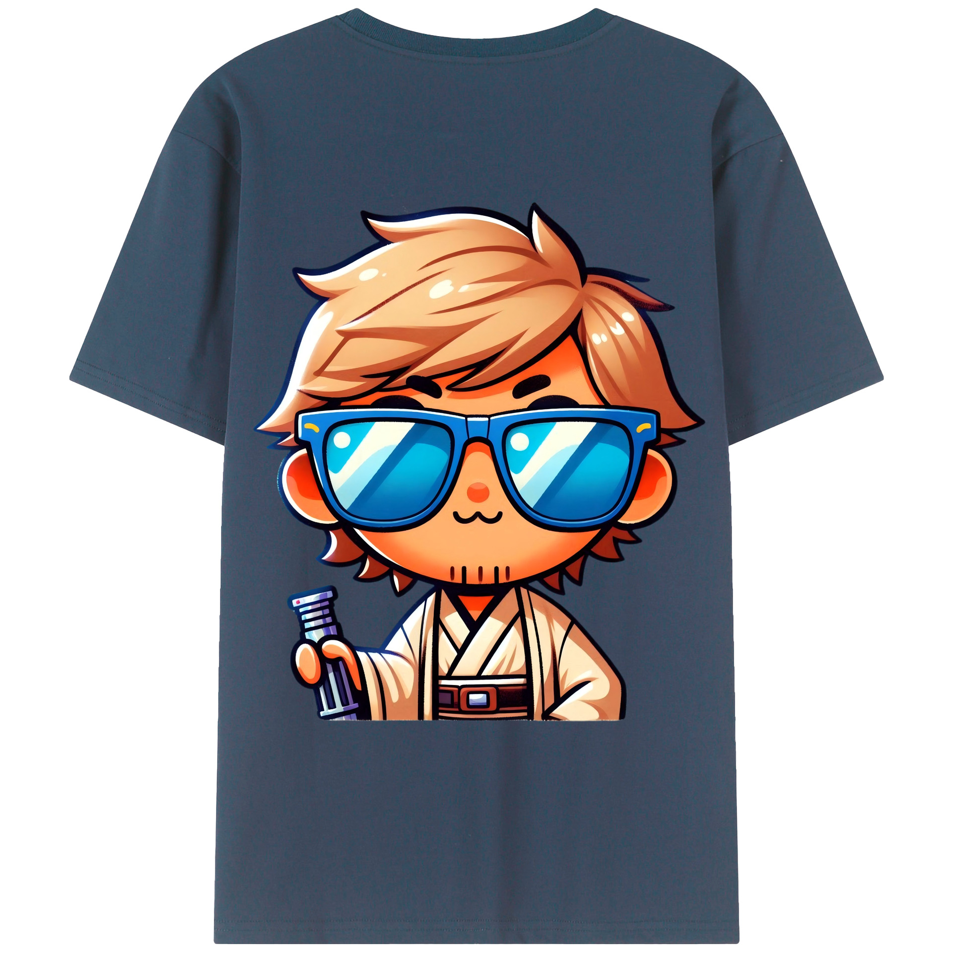 （画像用） ちいかわ うさぎ Chii-kawa usagi 綿100％ メンズ半袖Tシャツ（バックプリント） 通気性