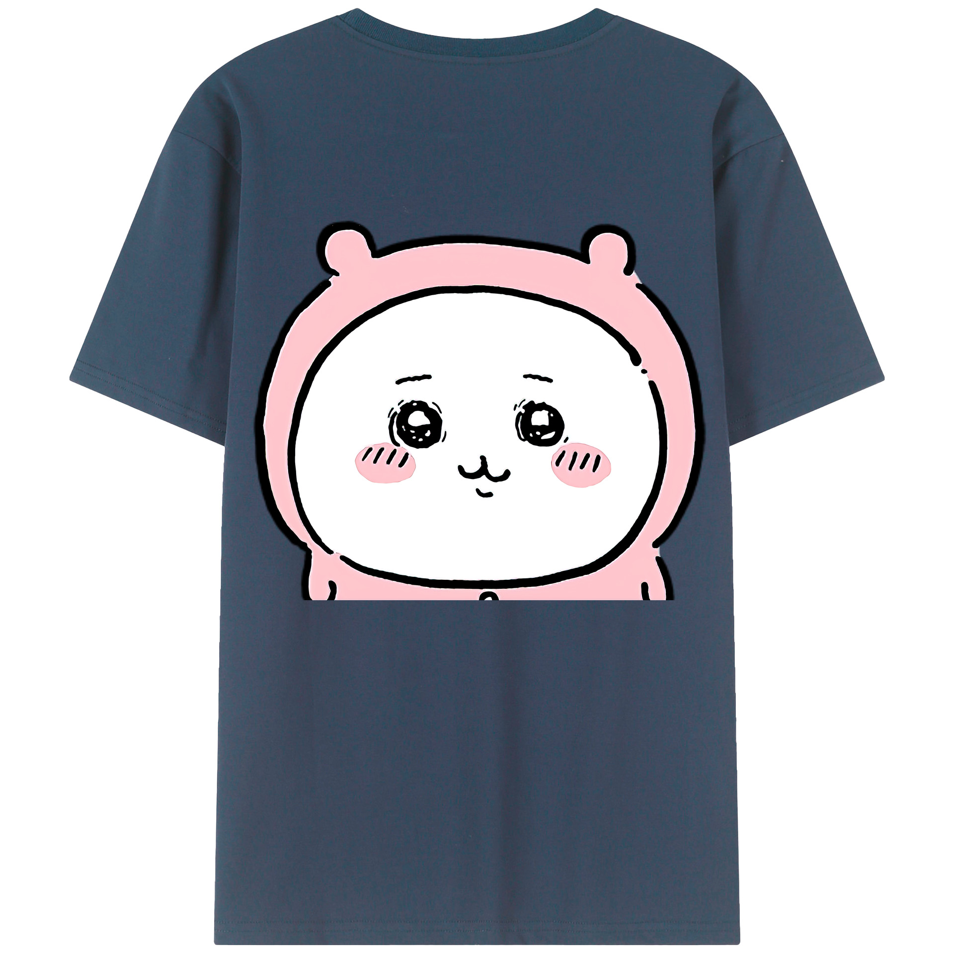（画像用） ちいかわ ちいかわ Chii-kawa chiikawa 綿100％ メンズ半袖Tシャツ（バックプリント） 通気性