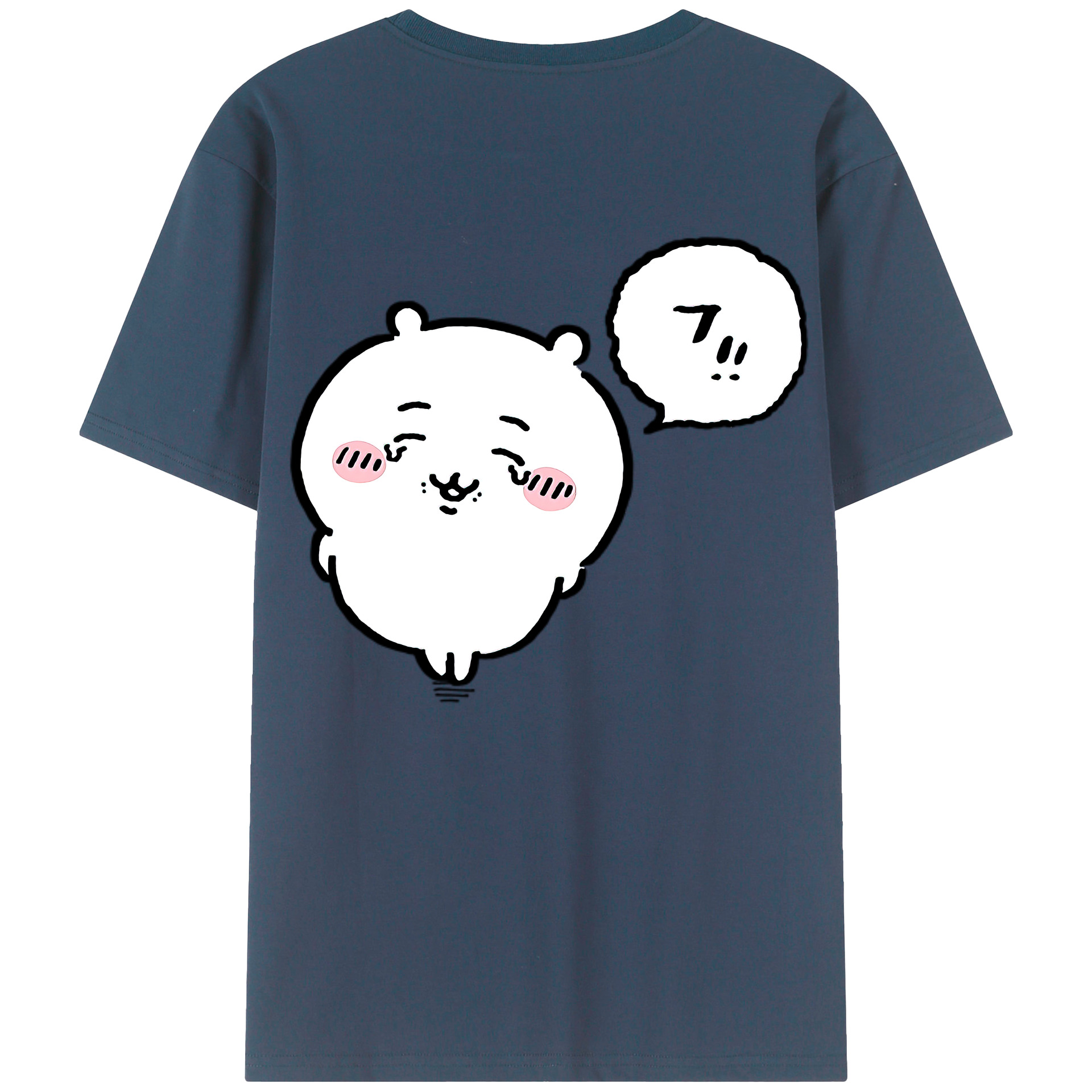 （画像用） ちいかわ ちいかわ Chii-kawa chiikawa 綿100％ メンズ半袖Tシャツ（バックプリント） 通気性