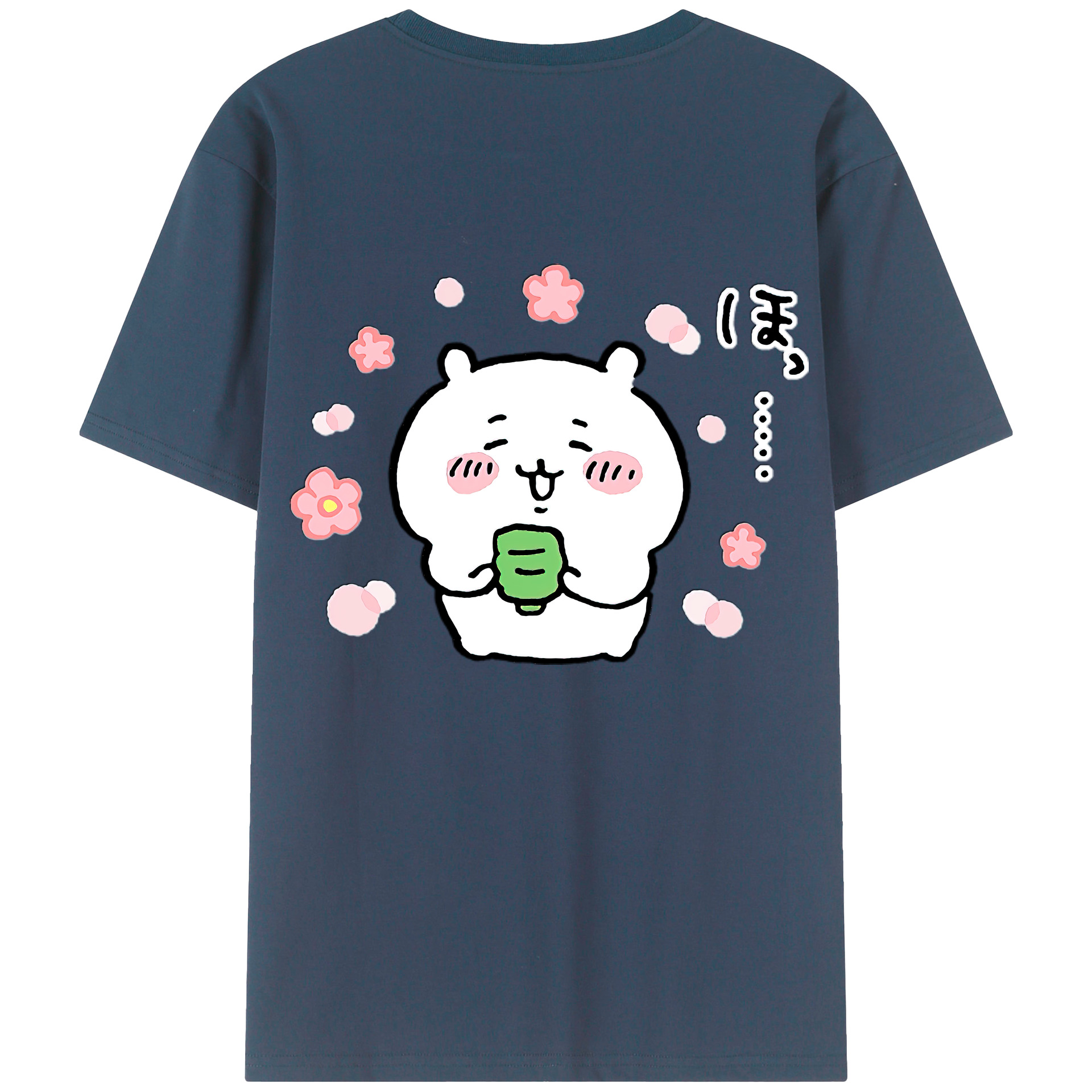 （画像用） ちいかわ ちいかわ Chii-kawa chiikawa 綿100％ メンズ半袖Tシャツ（バックプリント） 通気性