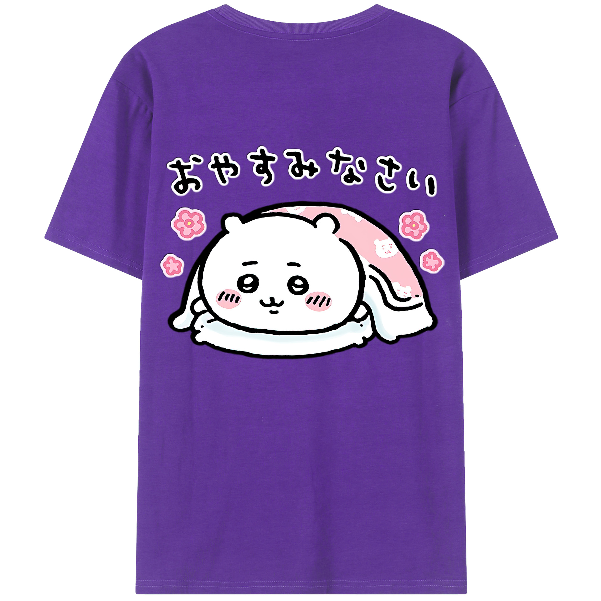 （画像用） ちいかわ ちいかわ Chii-kawa chiikawa 綿100％ メンズ半袖Tシャツ（バックプリント） 通気性