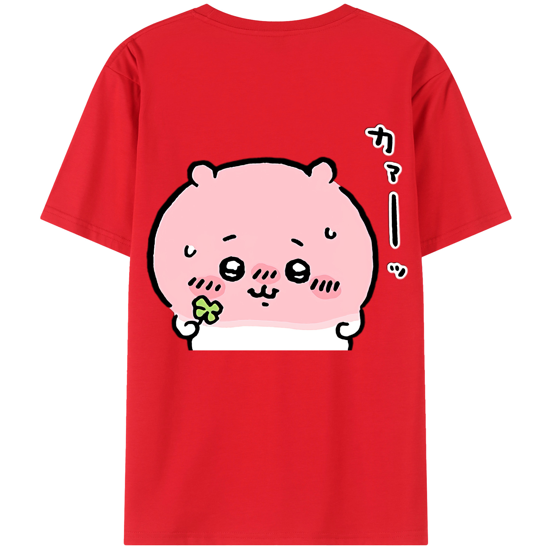（画像用） ちいかわ ちいかわ Chii-kawa chiikawa 綿100％ メンズ半袖Tシャツ（バックプリント） 通気性