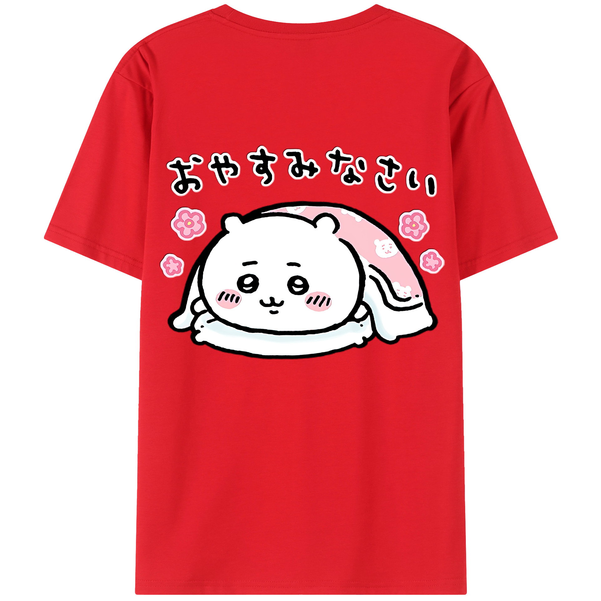 （画像用） ちいかわ ちいかわ Chii-kawa chiikawa 綿100％ メンズ半袖Tシャツ（バックプリント） 通気性