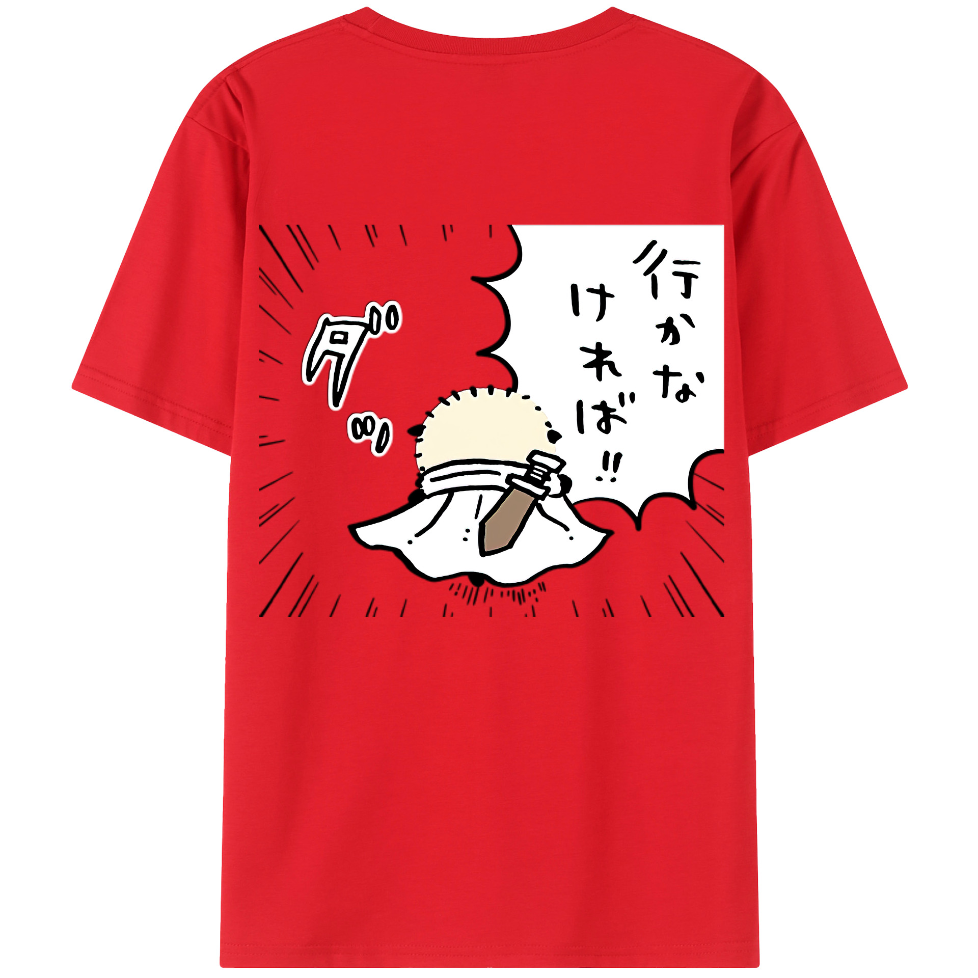 （画像用） ちいかわ ラッコ Chii-kawa Sea otter 綿100％ メンズ半袖Tシャツ（バックプリント） 通気性