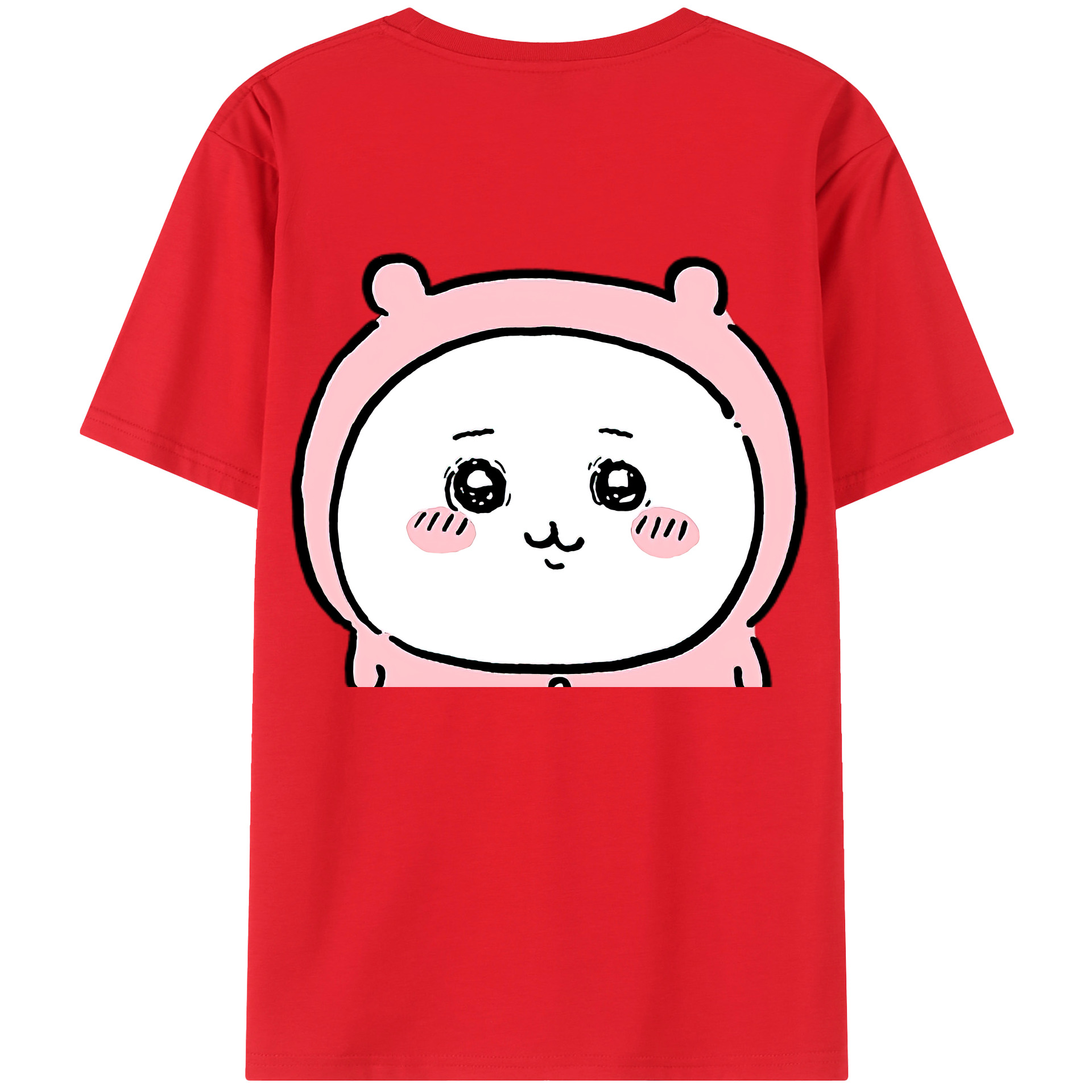 （画像用） ちいかわ ちいかわ Chii-kawa chiikawa 綿100％ メンズ半袖Tシャツ（バックプリント） 通気性