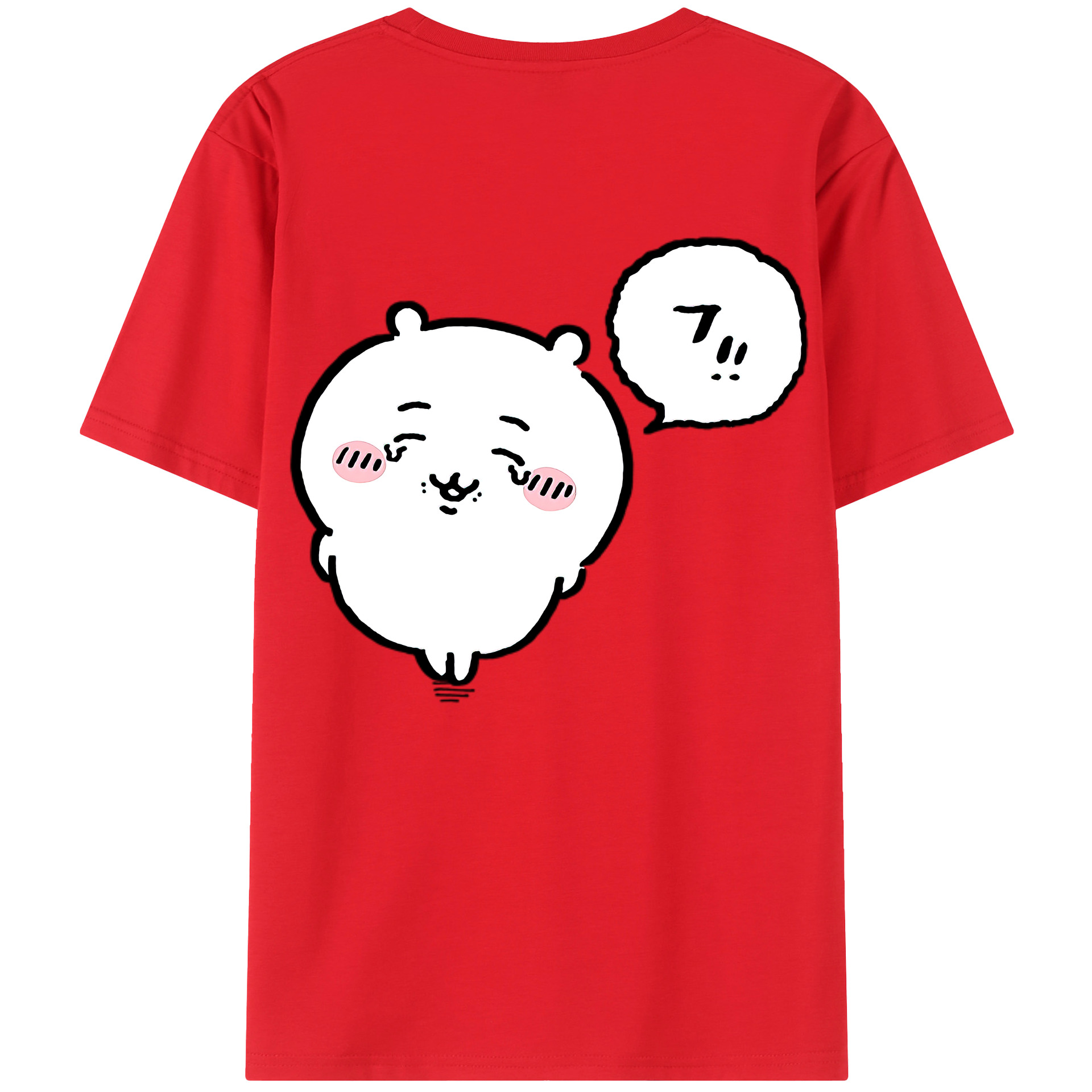 （画像用） ちいかわ ちいかわ Chii-kawa chiikawa 綿100％ メンズ半袖Tシャツ（バックプリント） 通気性