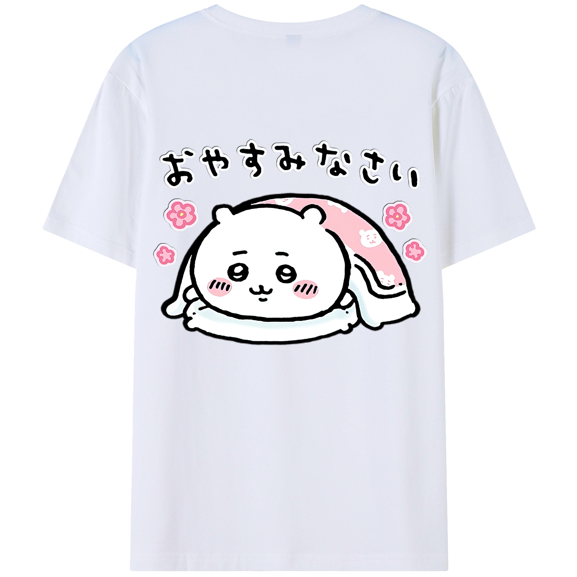 （画像用） ちいかわ ちいかわ Chii-kawa chiikawa 綿100％ メンズ半袖Tシャツ（バックプリント） 通気性