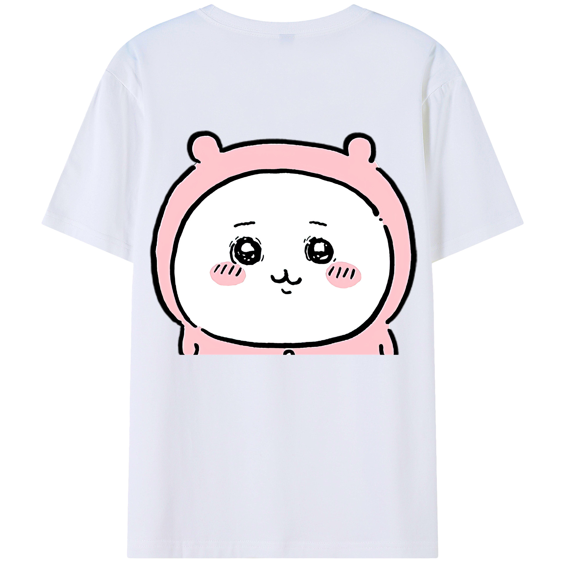 （画像用） ちいかわ ちいかわ Chii-kawa chiikawa 綿100％ メンズ半袖Tシャツ（バックプリント） 通気性