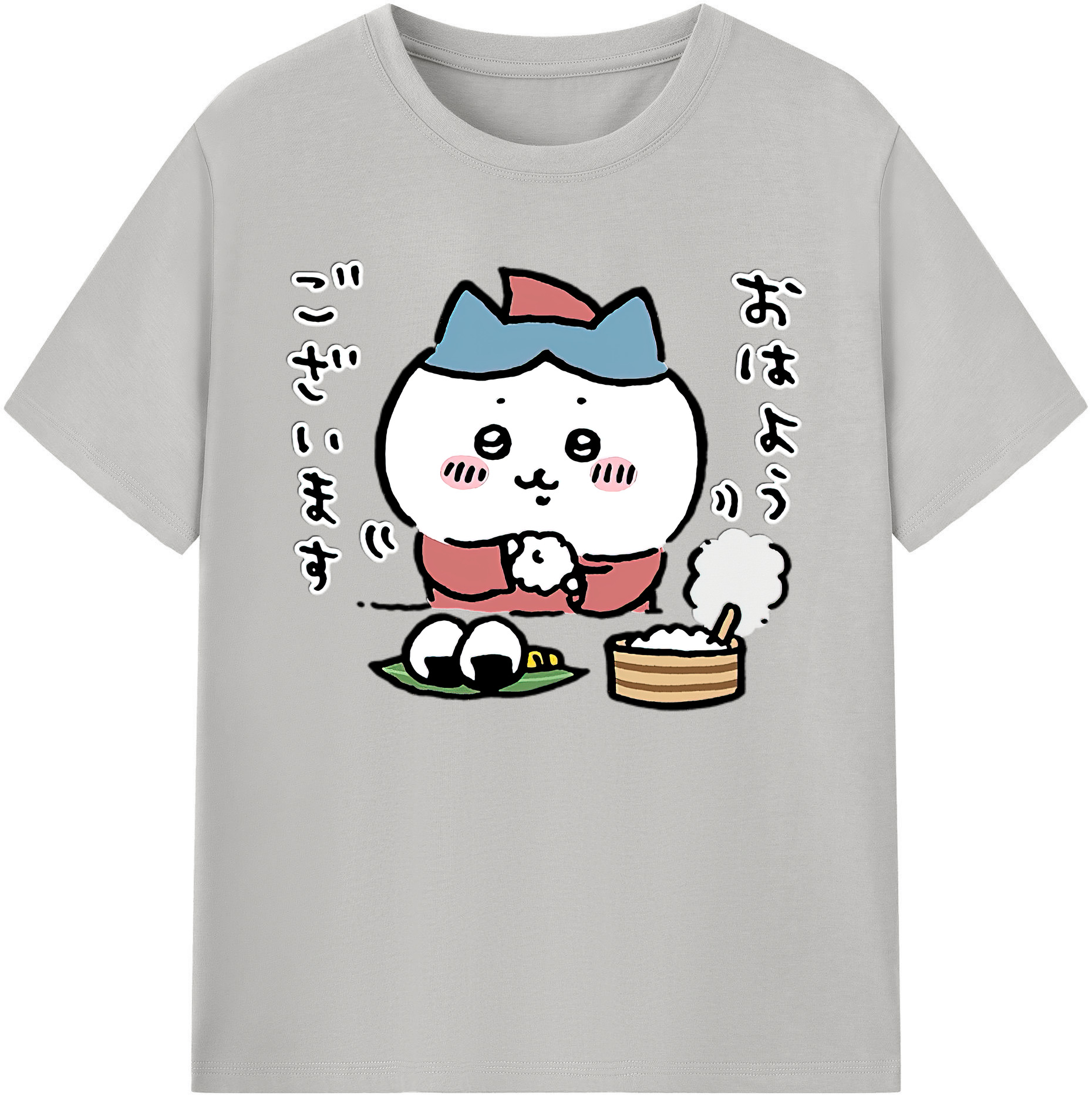 （画像用） ちいかわ ハチワレ Chii-kawa hachiware 綿100％ メンズ半袖Tシャツ｜肌触りやわらか＆通気性