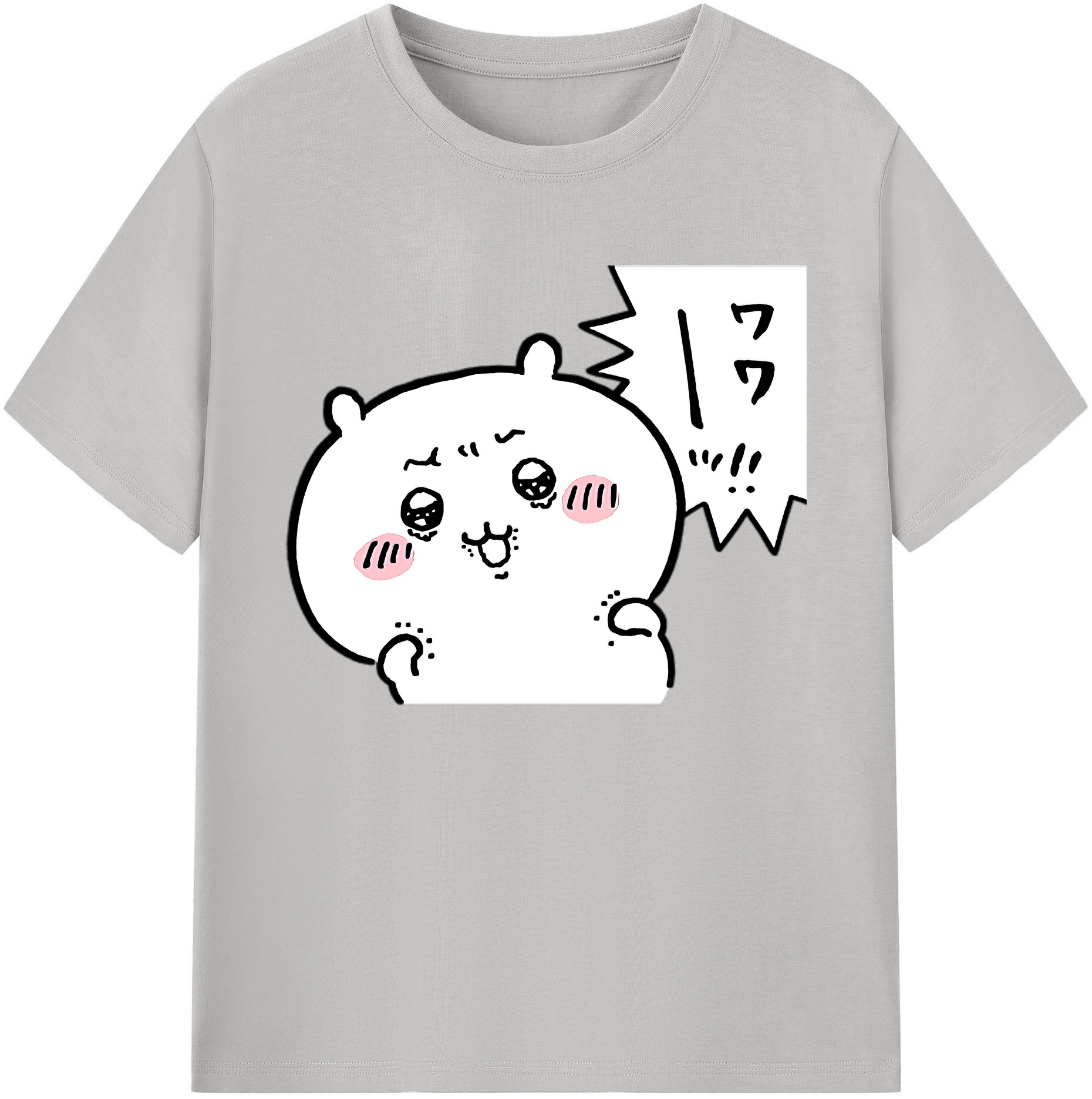 （画像用） ちいかわ ちいかわ Chii-kawa chiikawa 綿100％ メンズ半袖Tシャツ｜肌触りやわらか＆通気性