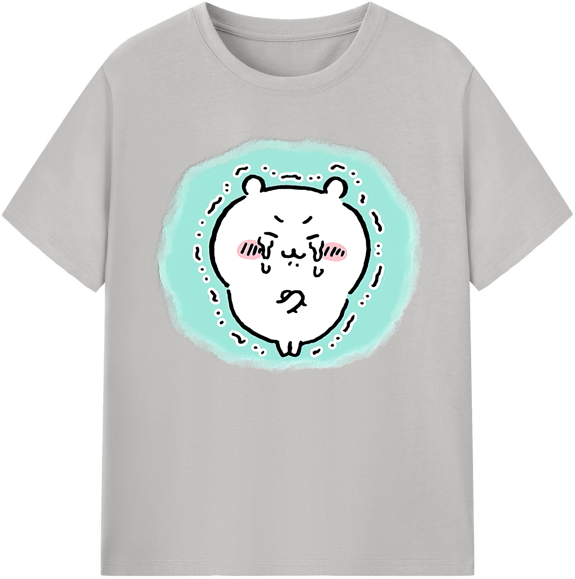 （画像用） ちいかわ ちいかわ Chii-kawa chiikawa 綿100％ メンズ半袖Tシャツ｜肌触りやわらか＆通気性