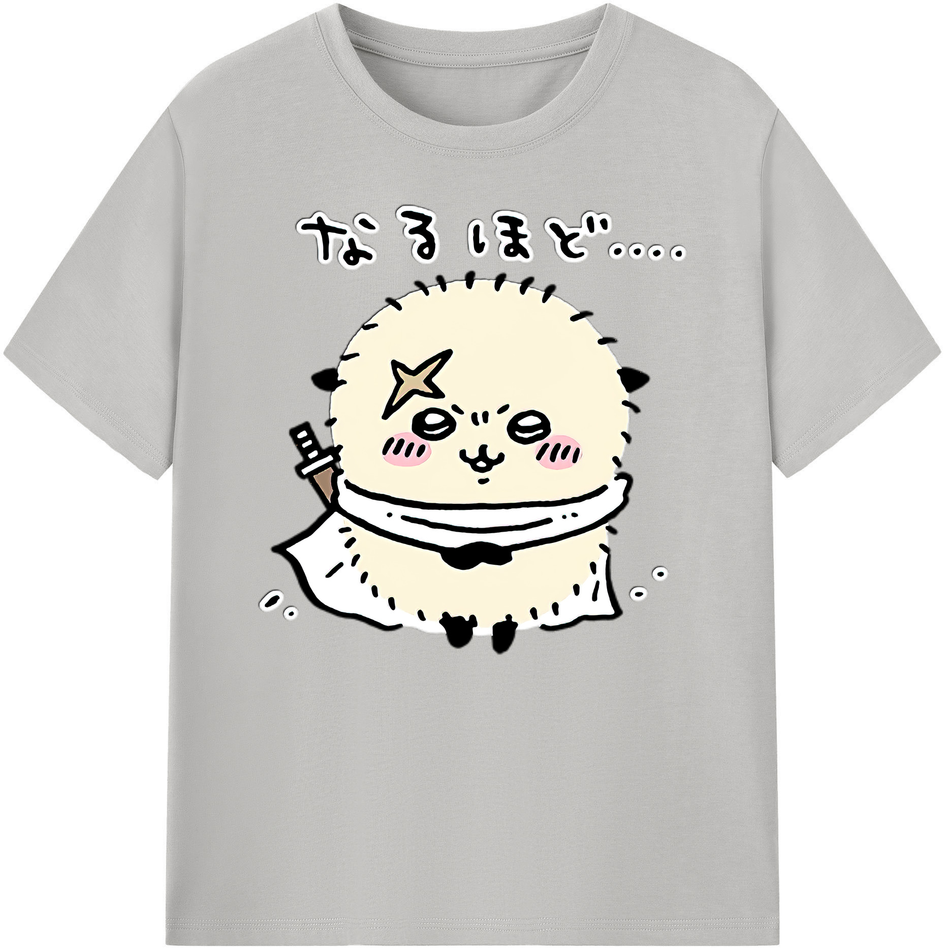 （画像用） ちいかわ ラッコ Chii-kawa Sea otter 綿100％ メンズ半袖Tシャツ｜肌触りやわらか＆通気性