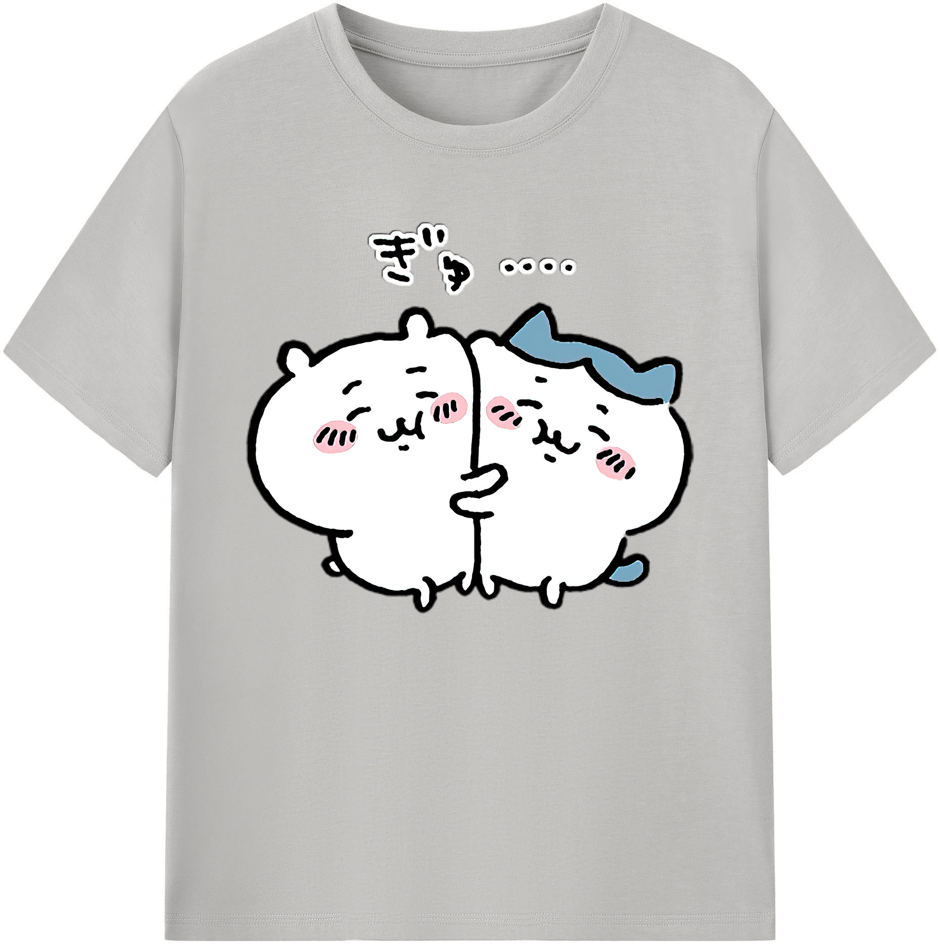 （画像用） ちいかわ ハチワレ Chii-kawa hachiware 綿100％ メンズ半袖Tシャツ｜肌触りやわらか＆通気性